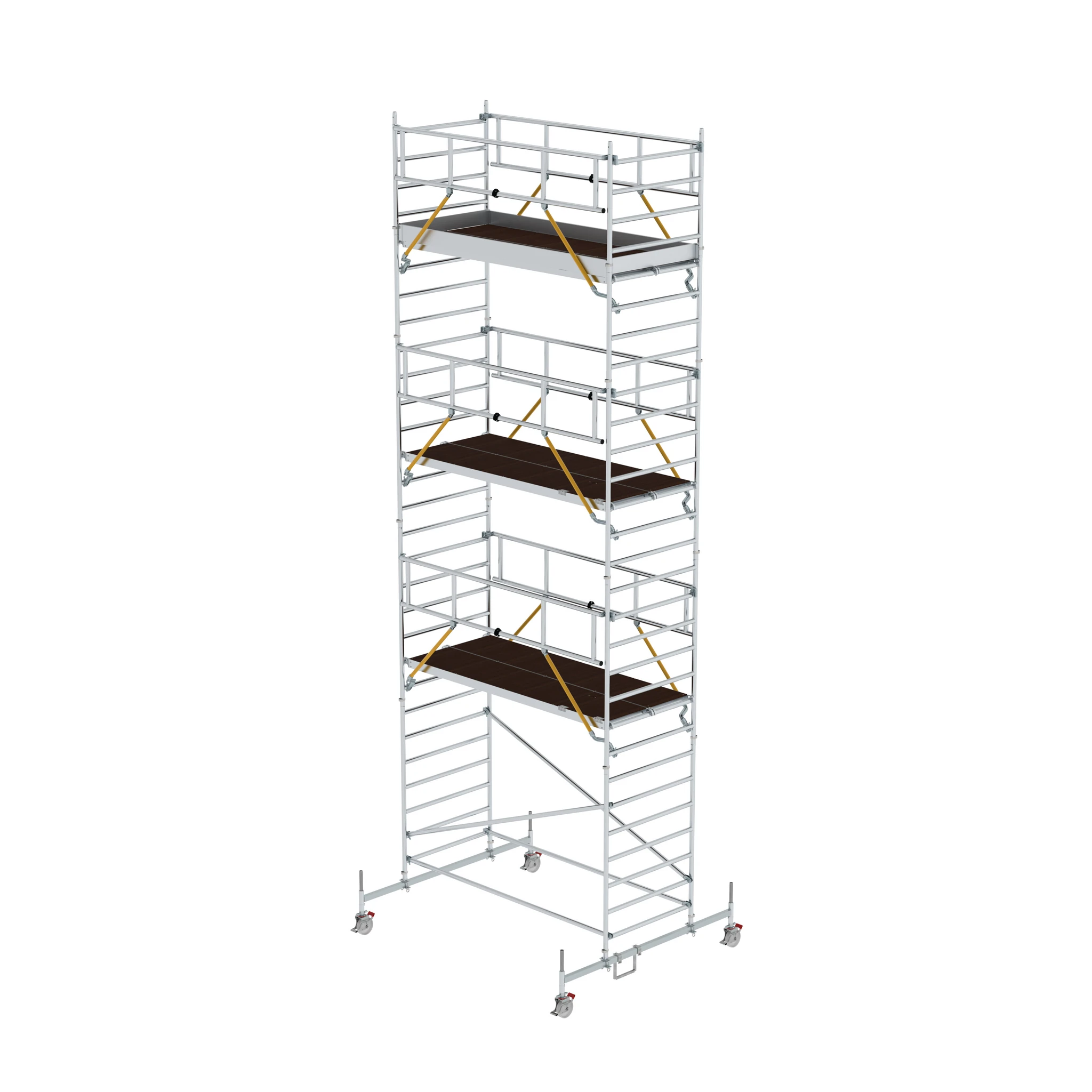 MUNK | Rollgerüst SG 1,35 x 3,0 m mit Fahrbalken et Doppel-Plattform Plattformhöhe 7,74 m