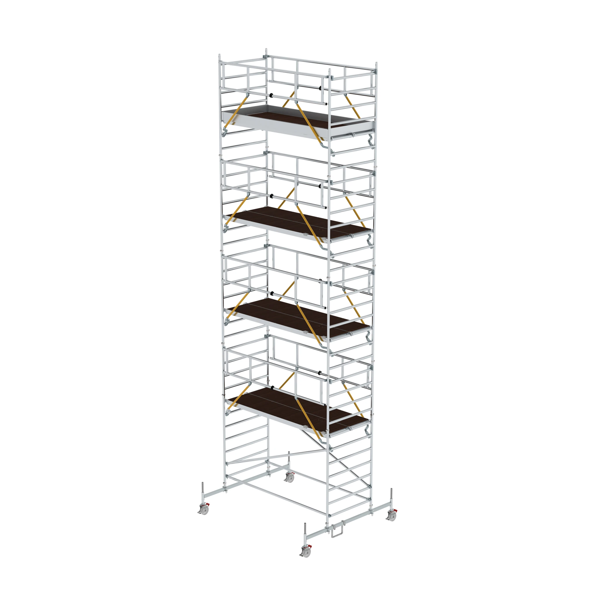 MUNK | Rollgerüst SG 1,35 x 3,0 m mit Fahrbalken et Doppel-Plattform Plattformhöhe 8,58 m