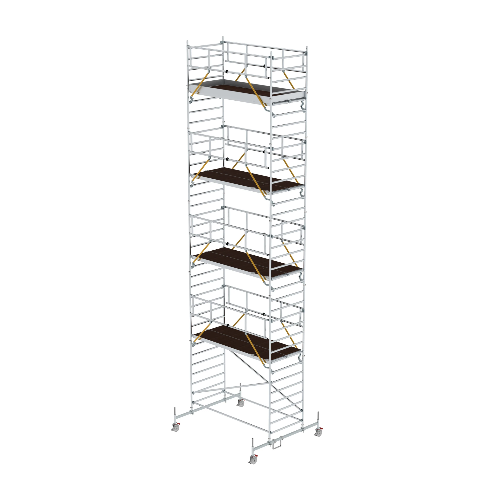 MUNK | Rollgerüst SG 1,35 x 3,0 m mit Fahrbalken et Doppel-Plattform Plattformhöhe 9,70 m