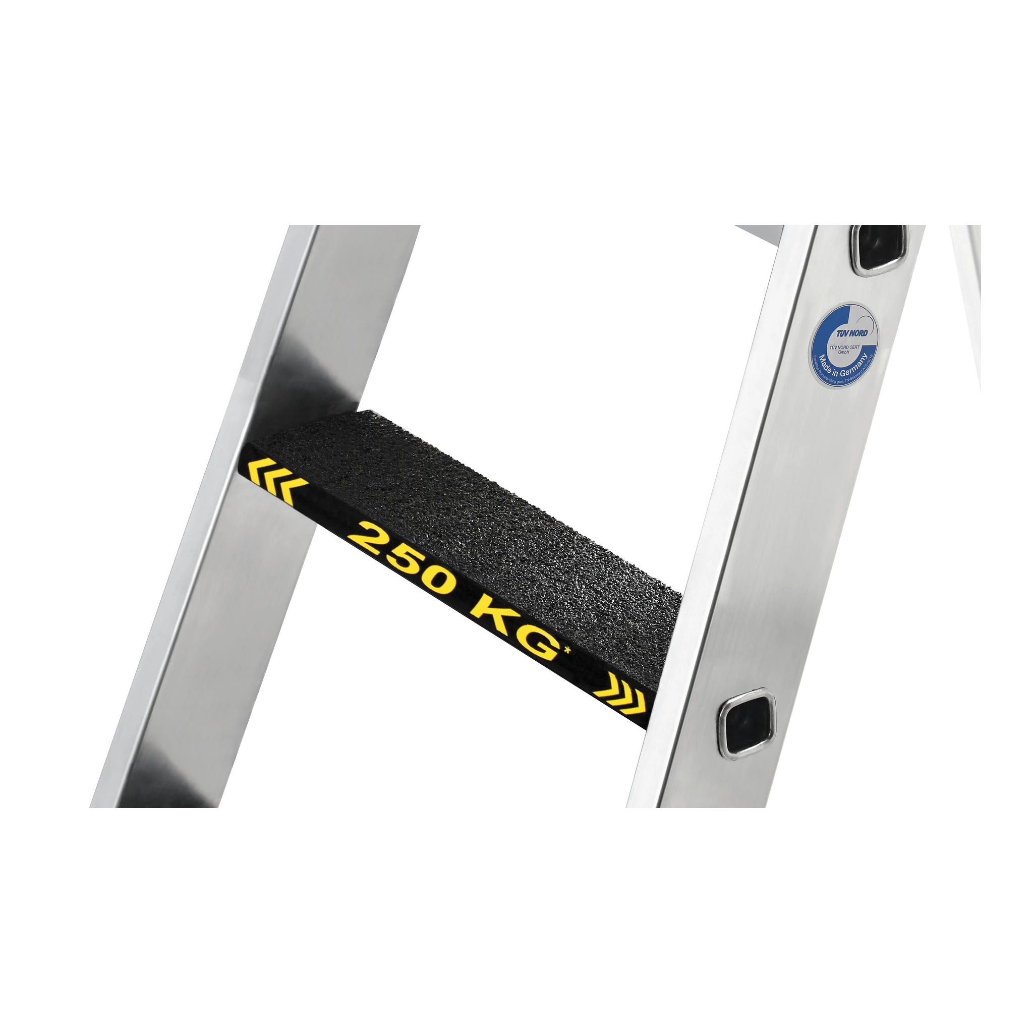 MUNK | Stufen-Stehleiter 250 kg beidseitig begehbar mit clip-step R13 2x3 Stufen – Bild 3