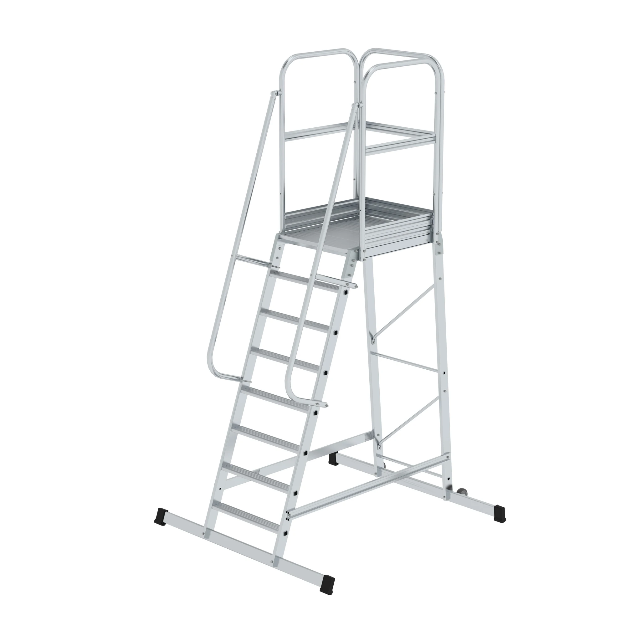 MUNK | Plattformleiter mit Rollen 8 Stufen