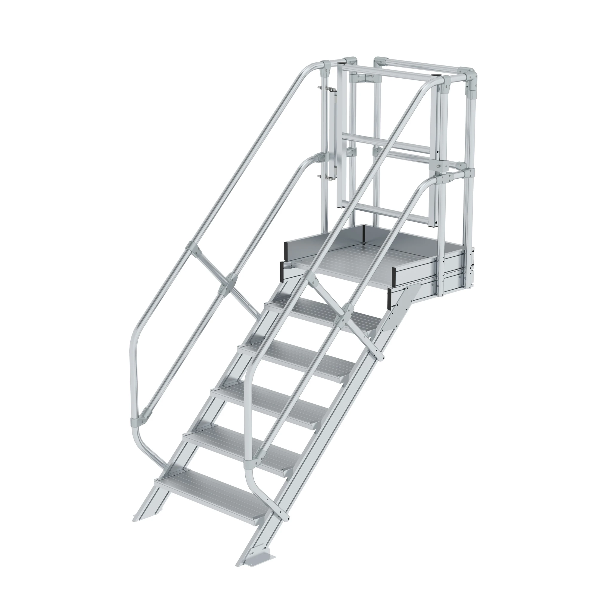 MUNK | Treppen-Modul Aluminium geriffelt 6 Stufen