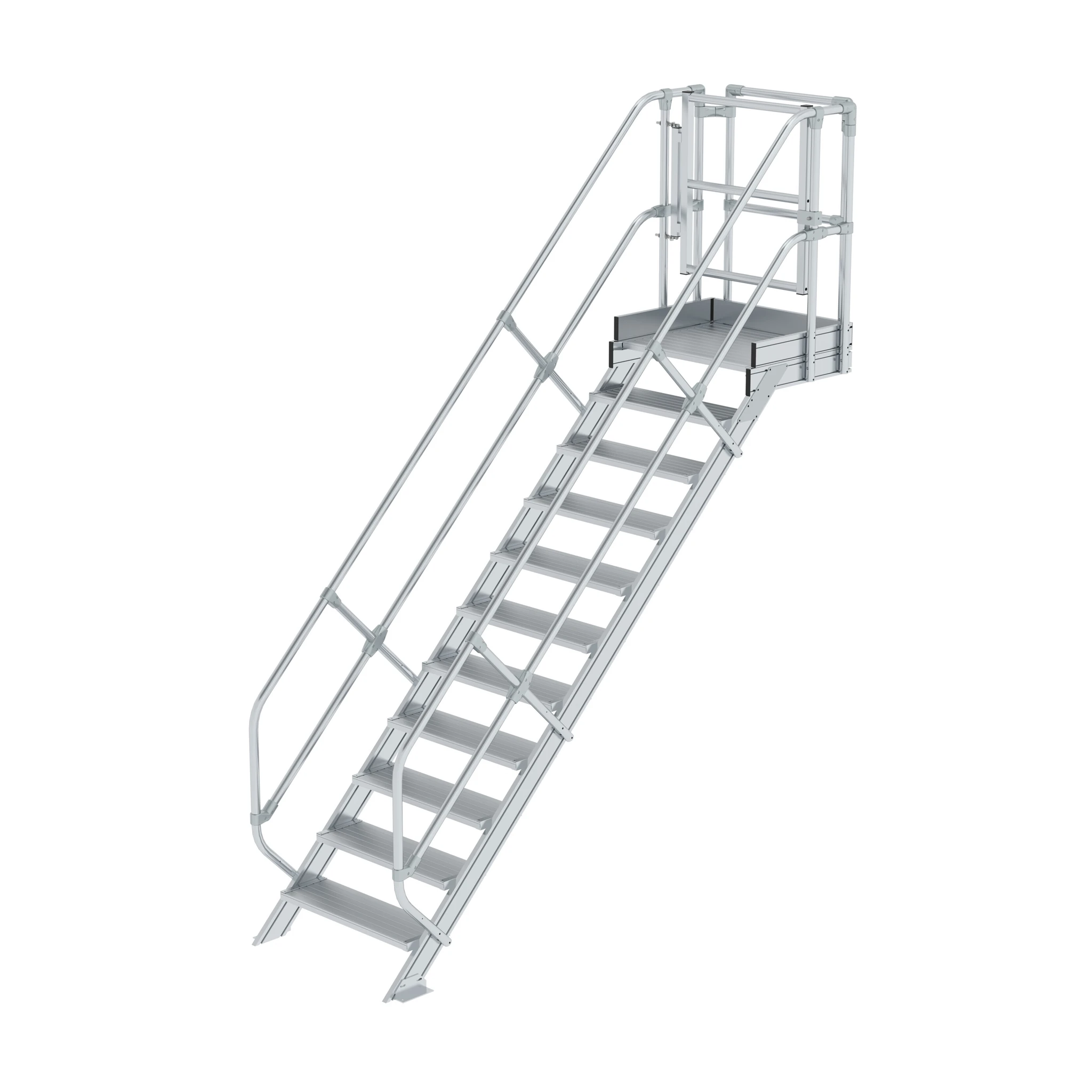 MUNK | Treppen-Modul Aluminium geriffelt 11 Stufen