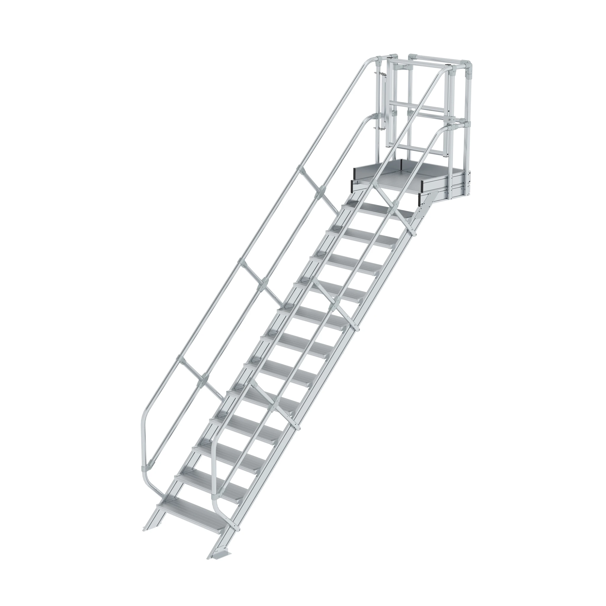 MUNK | Treppen-Modul Aluminium geriffelt 13 Stufen