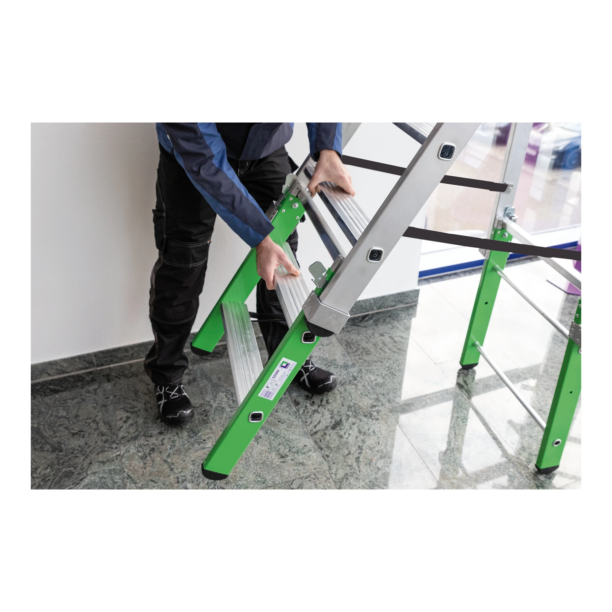 MUNK | Einsteckteil für Plattformleiter steckbar plus 2 Stufen – Bild 5