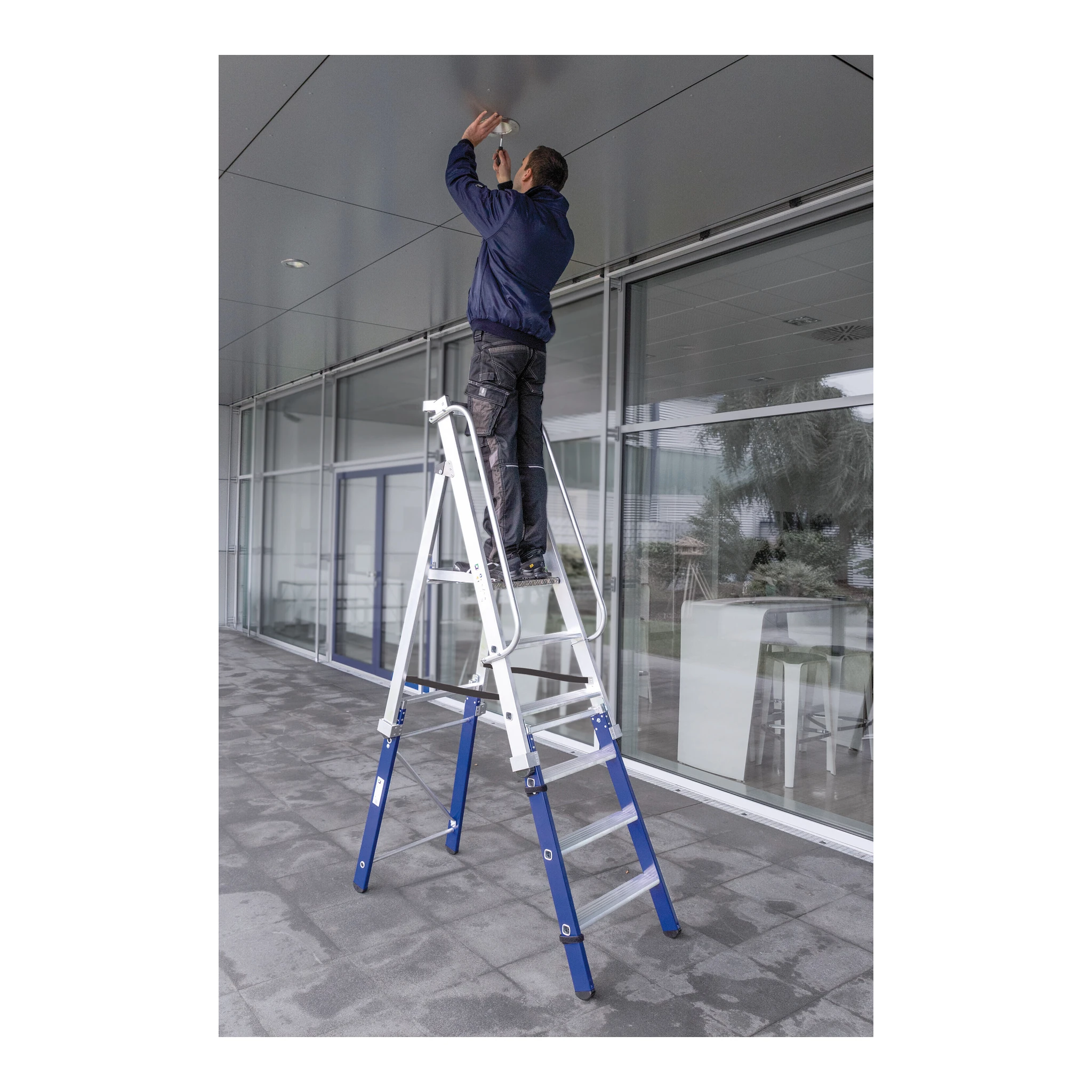 MUNK | Einsteckteil für Plattformleiter steckbar plus 2 Stufen – Bild 9