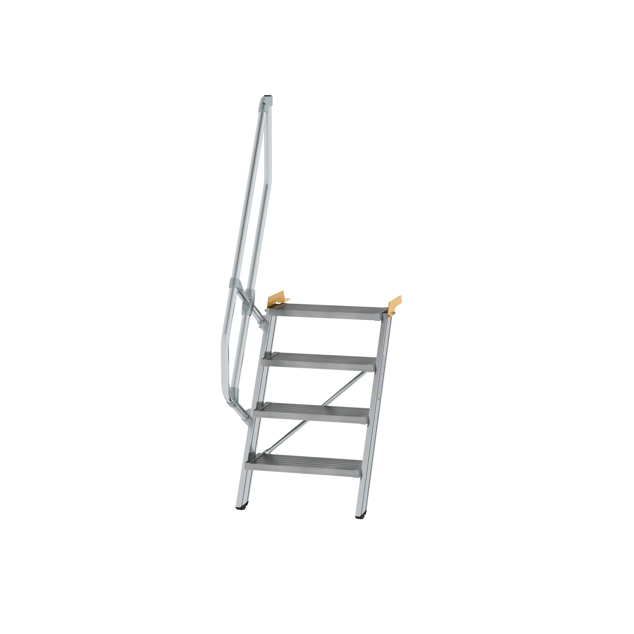 MUNK | Treppe 60° Stufenbreite 600 mm 4 Stufen Aluminium geriffelt