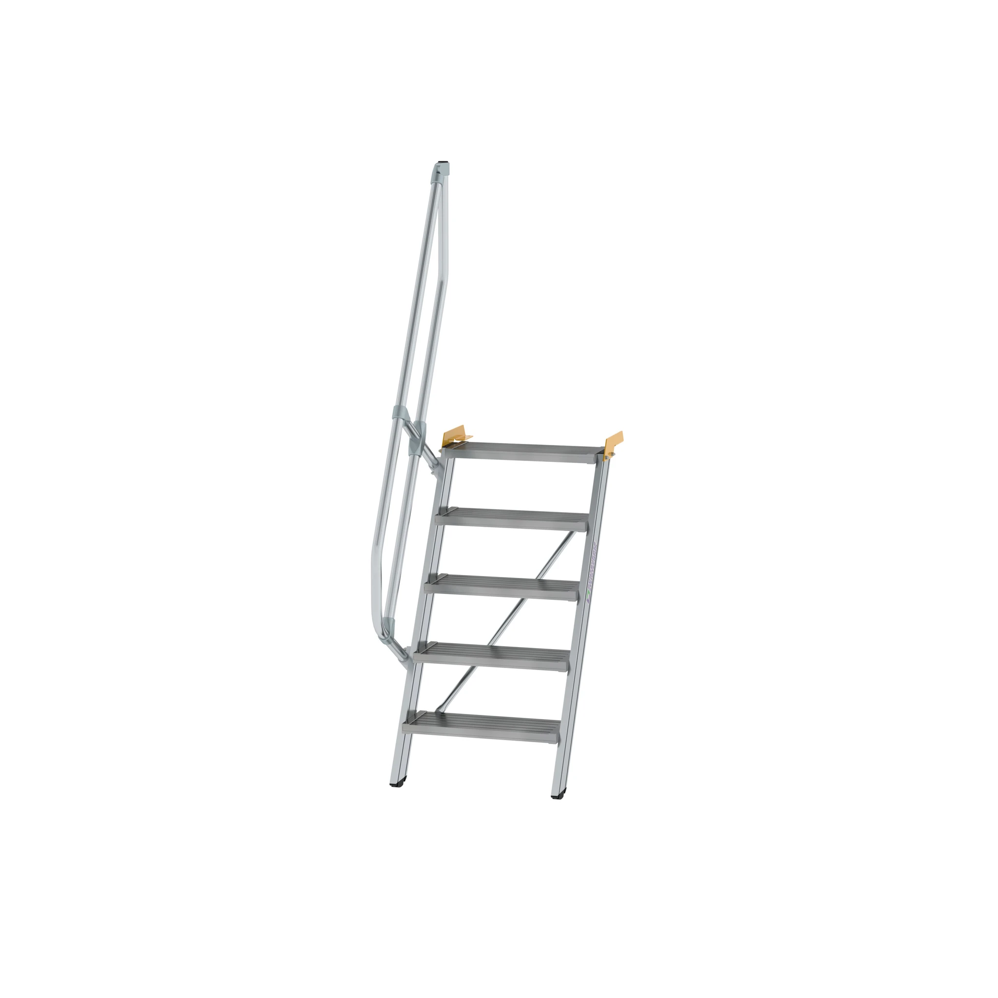 MUNK | Treppe 60° Stufenbreite 600 mm 5 Stufen Aluminium geriffelt