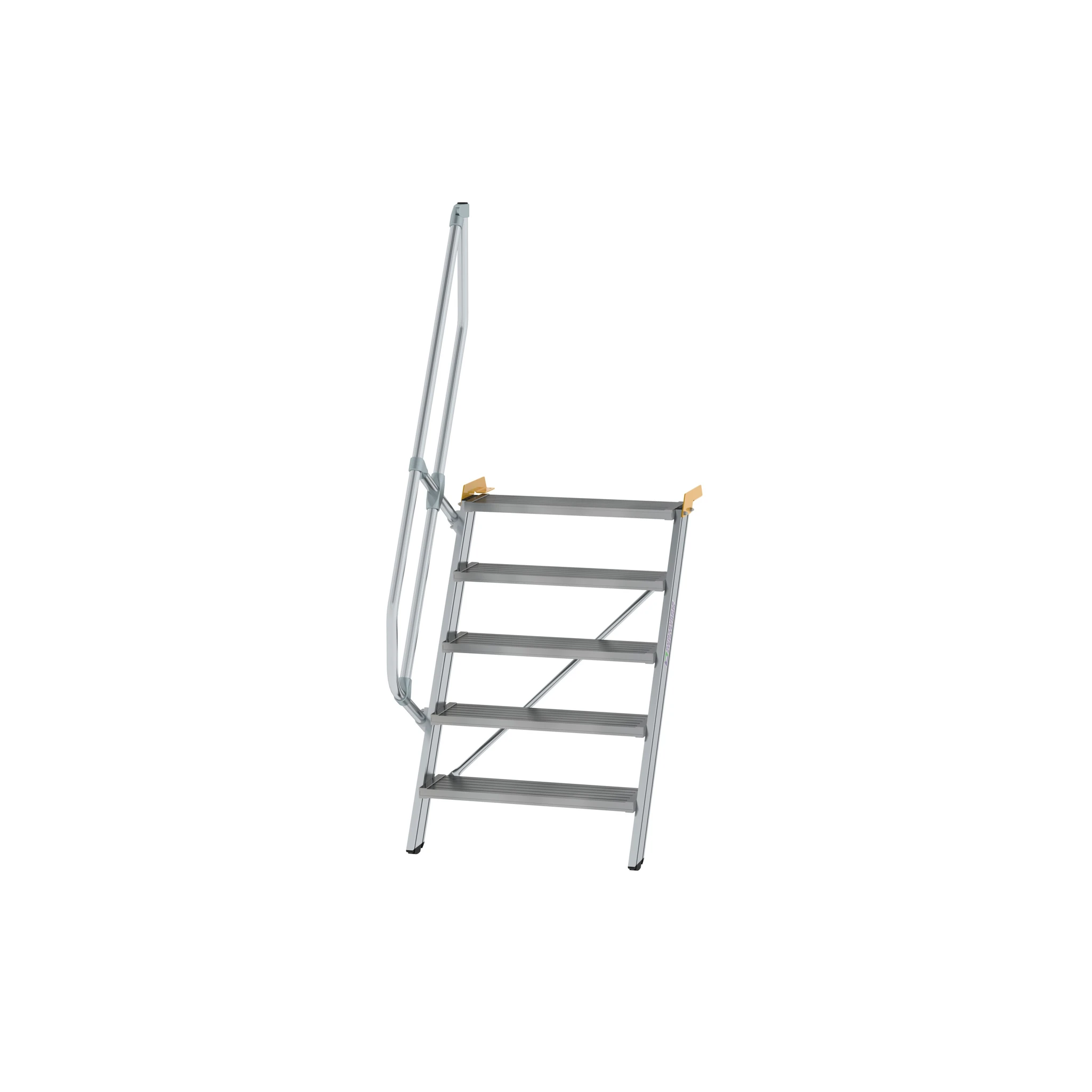 MUNK | Treppe 60° Stufenbreite 800 mm 5 Stufen Aluminium geriffelt