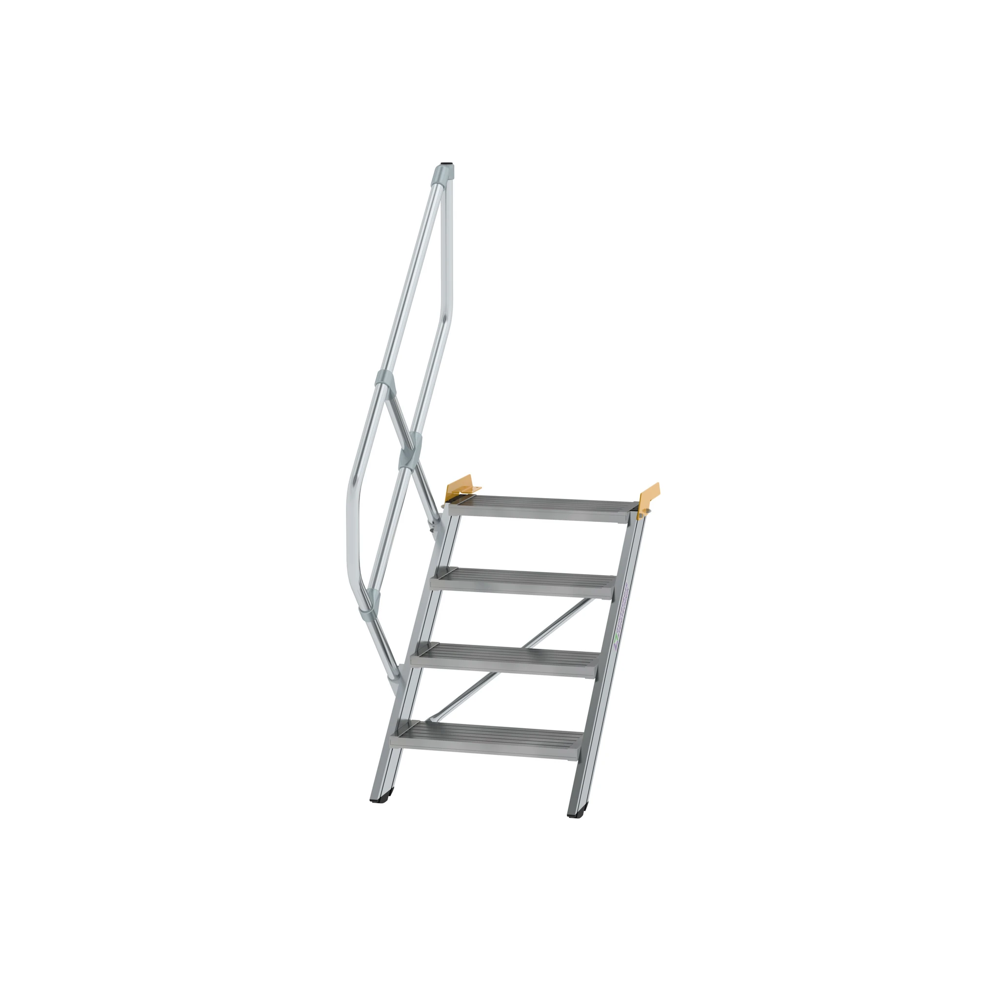 MUNK | Treppe 45° Stufenbreite 600 mm 4 Stufen Aluminium geriffelt