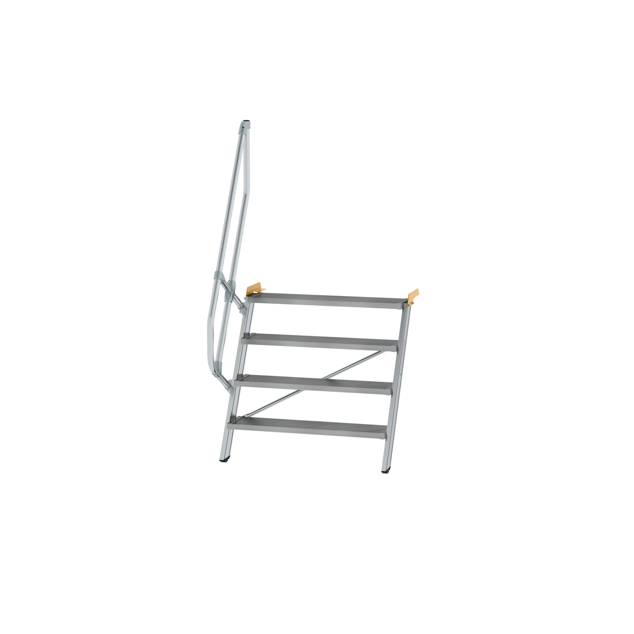 MUNK | Treppe 60° Stufenbreite 1000 mm 4 Stufen Aluminium geriffelt