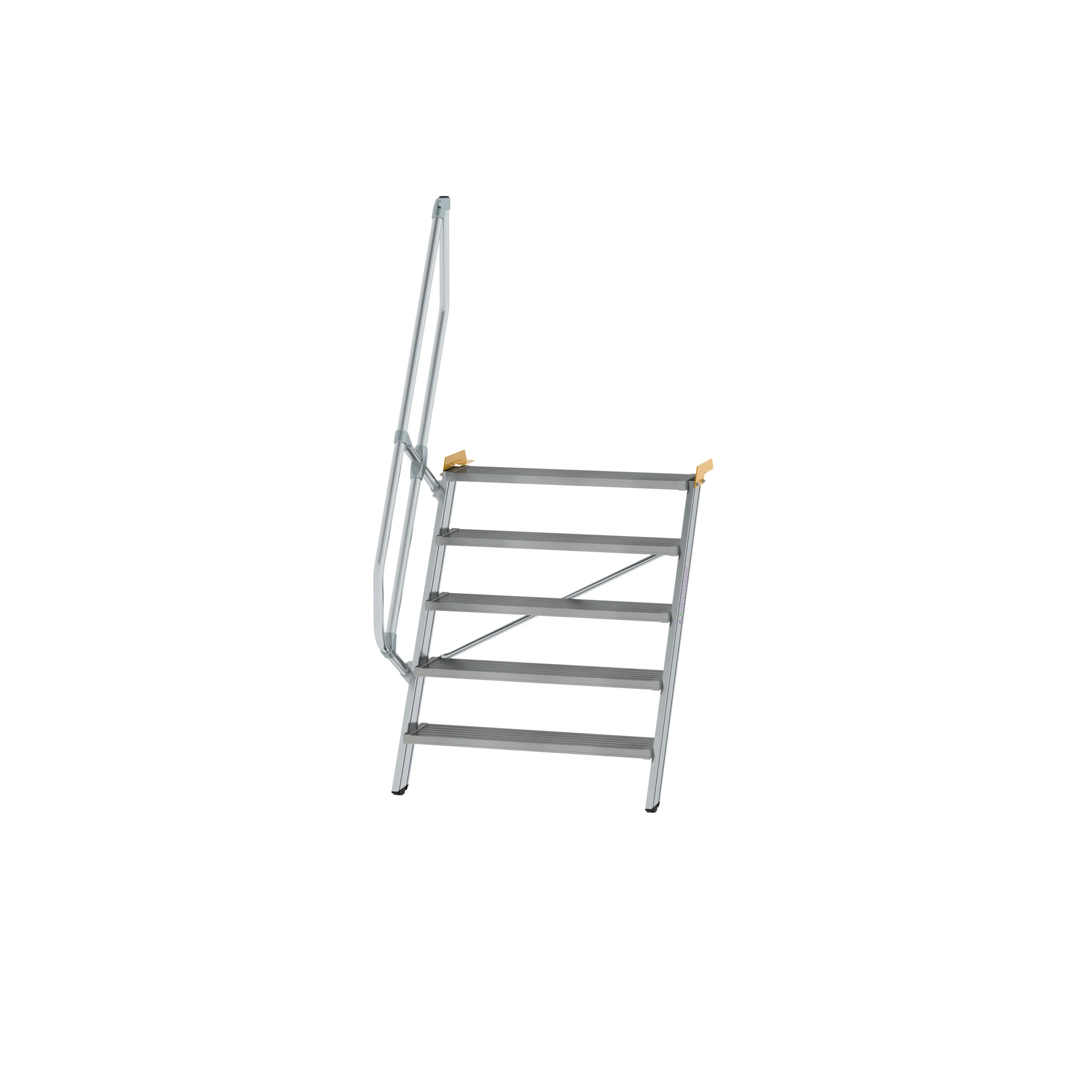 MUNK | Treppe 60° Stufenbreite 1000 mm 5 Stufen Aluminium geriffelt