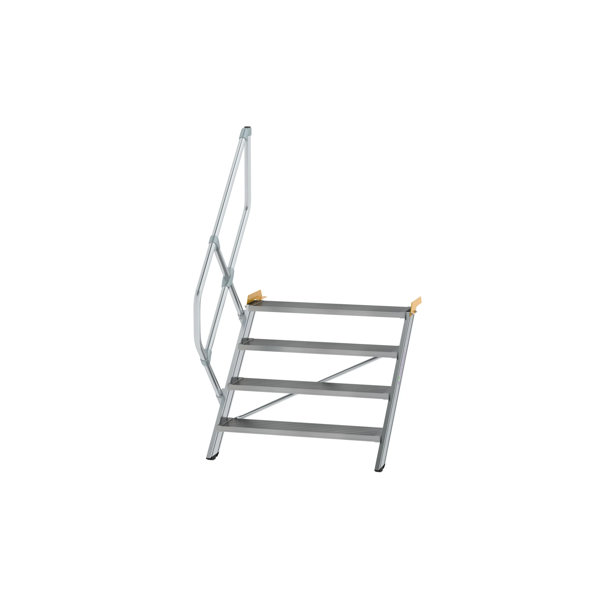 MUNK | Treppe 45° Stufenbreite 1000 mm 4 Stufen Aluminium geriffelt