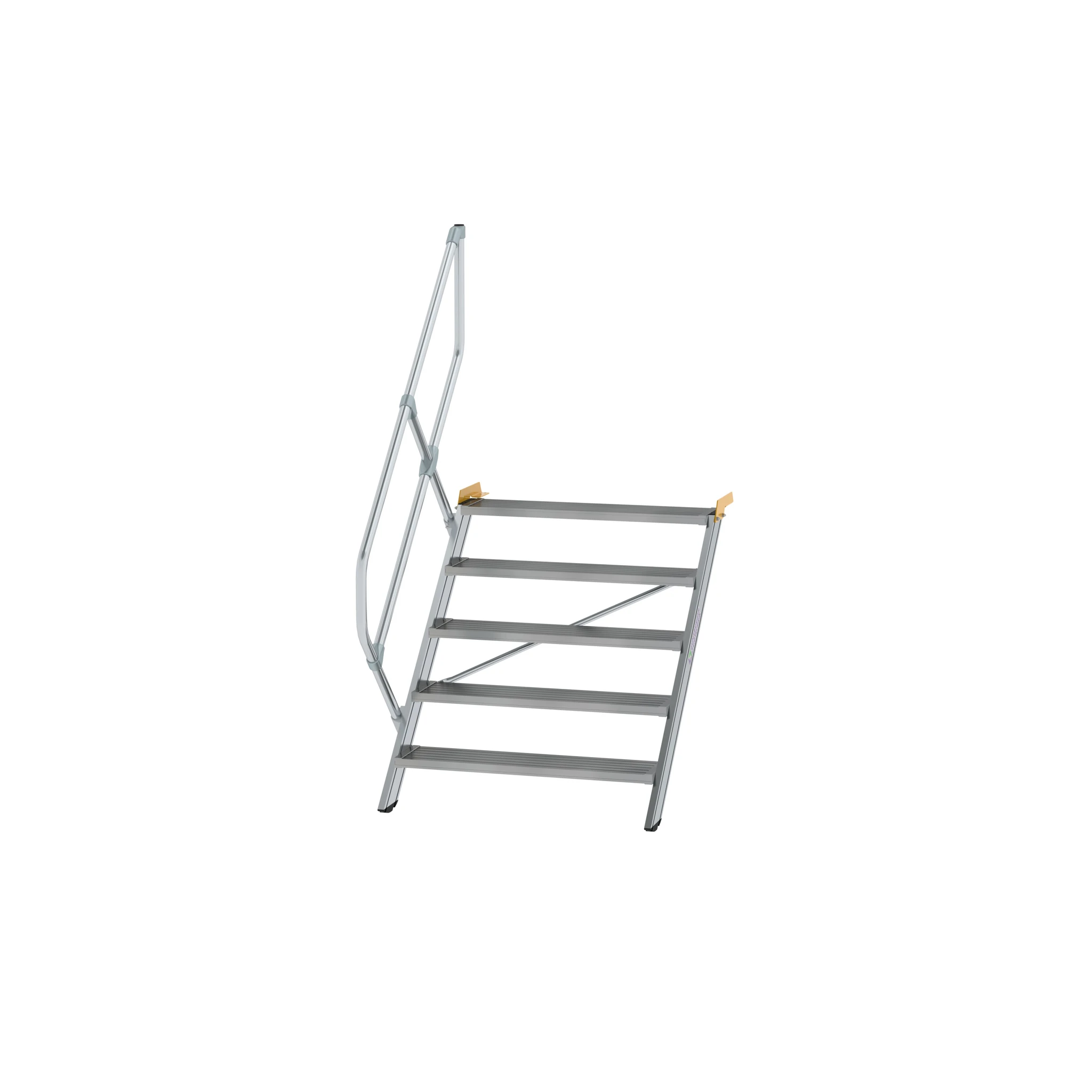 MUNK | Treppe 45° Stufenbreite 1000 mm 5 Stufen Aluminium geriffelt