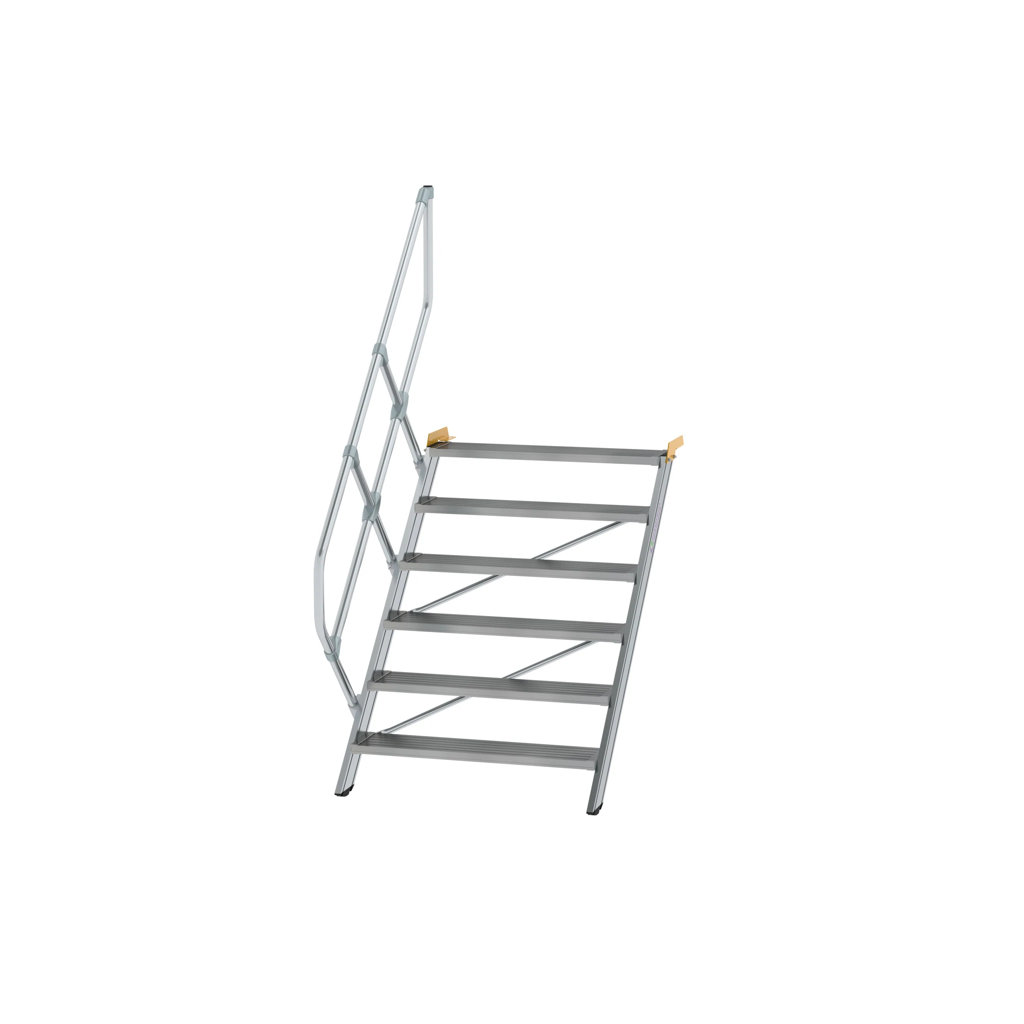 MUNK | Treppe 45° Stufenbreite 1000 mm 6 Stufen Aluminium geriffelt