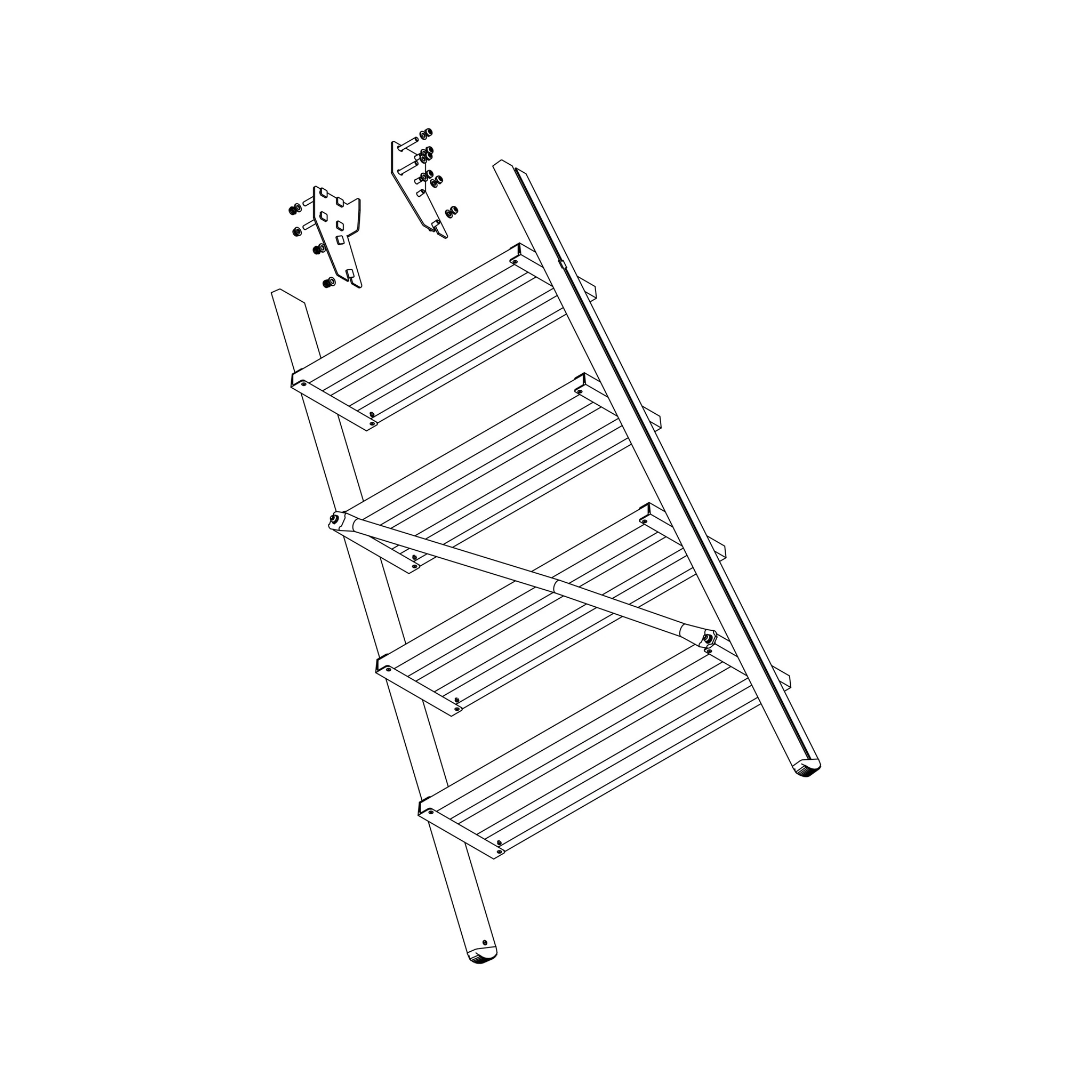 MUNK | Aufstieg Podesttreppe 5 Stufen inkl. Montagesatz – Bild 2