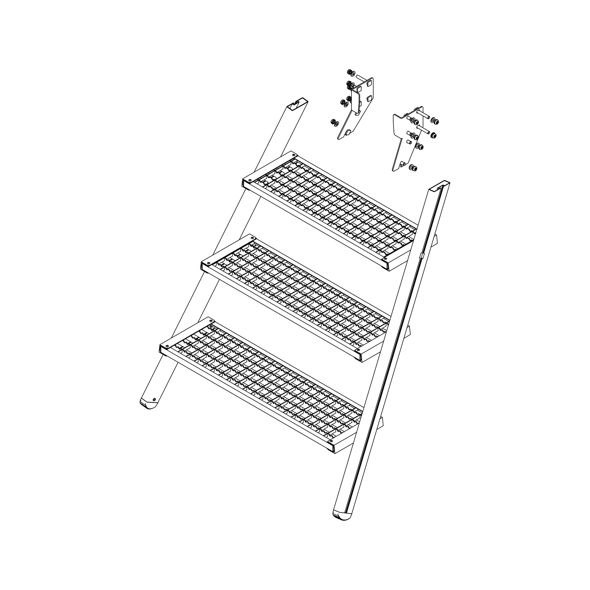 MUNK | Aufstieg Podesttreppe 4 Stufen inkl. Montagesatz