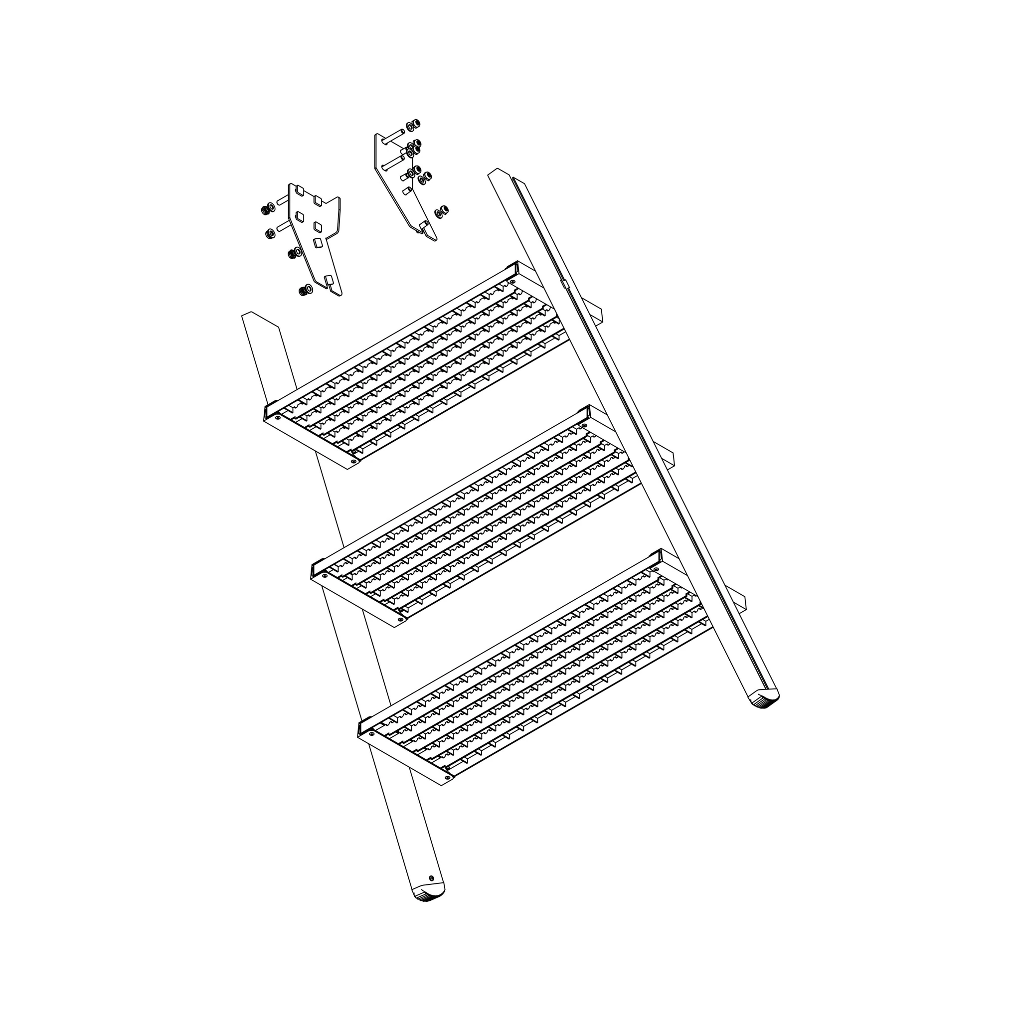 MUNK | Aufstieg Podesttreppe 4 Stufen inkl. Montagesatz – Bild 2