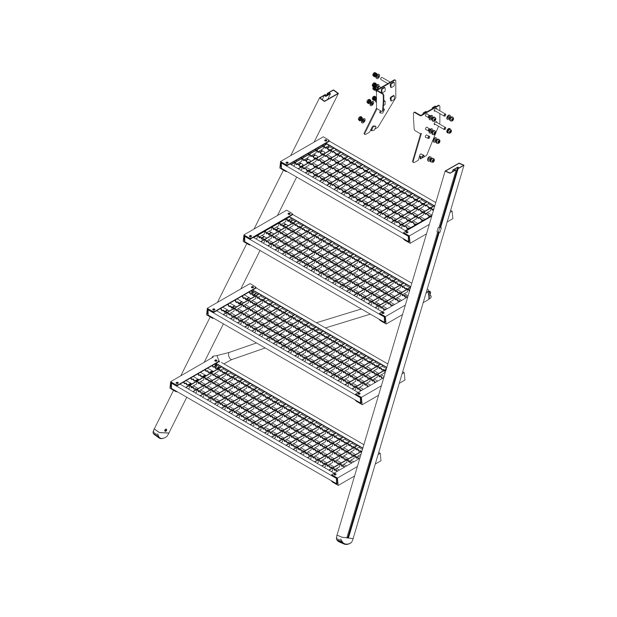 MUNK | Aufstieg Podesttreppe 5 Stufen inkl. Montagesatz