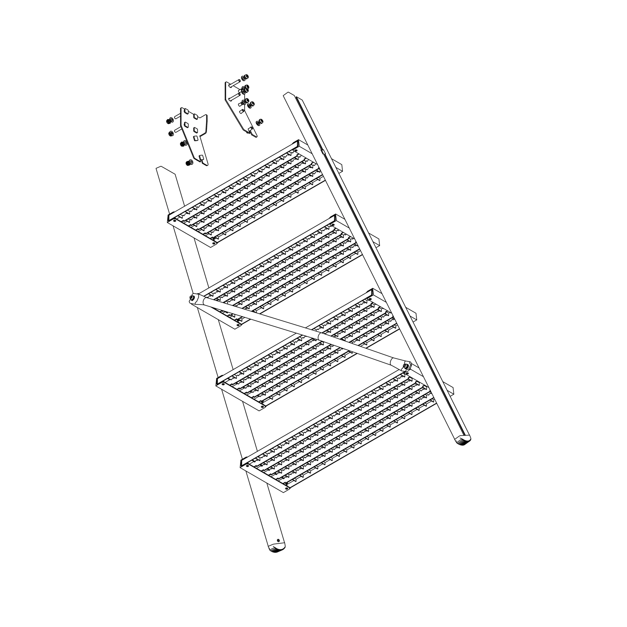 MUNK | Aufstieg Podesttreppe 5 Stufen inkl. Montagesatz – Bild 2