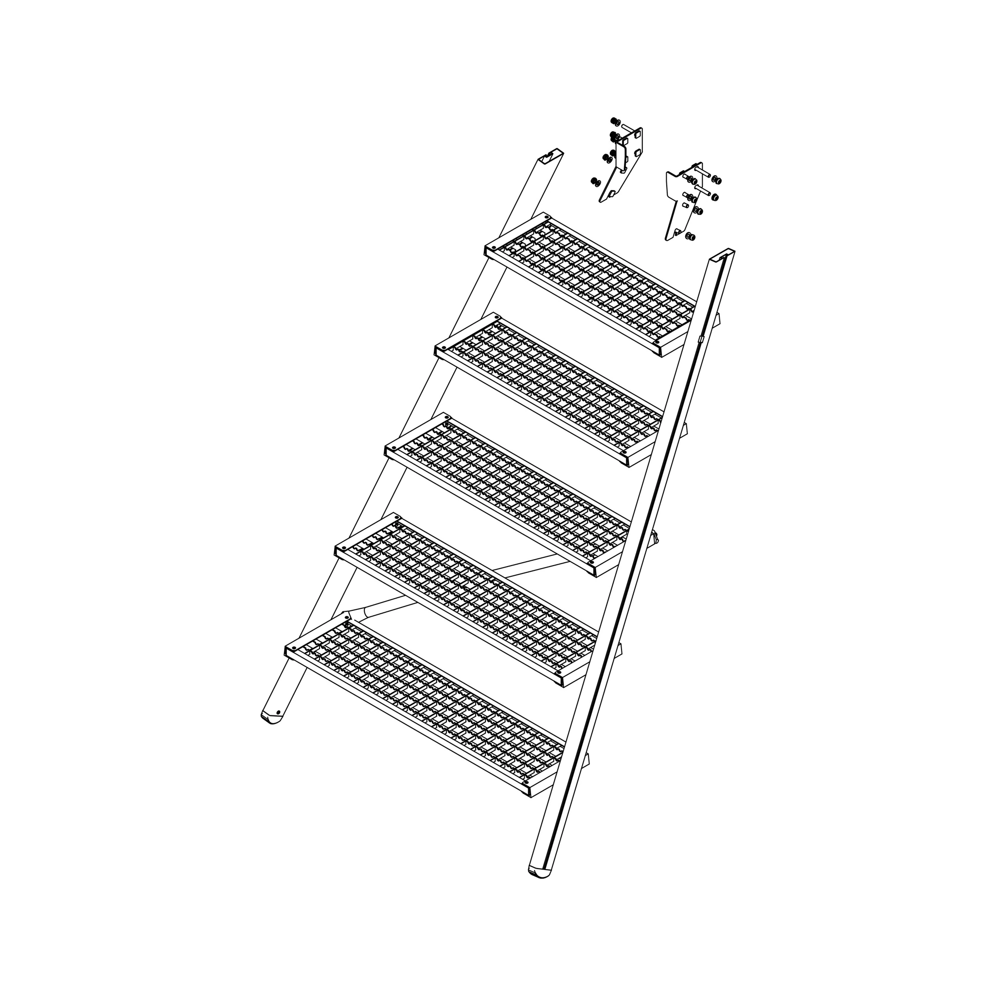 MUNK | Aufstieg Podesttreppe 6 Stufen inkl. Montagesatz