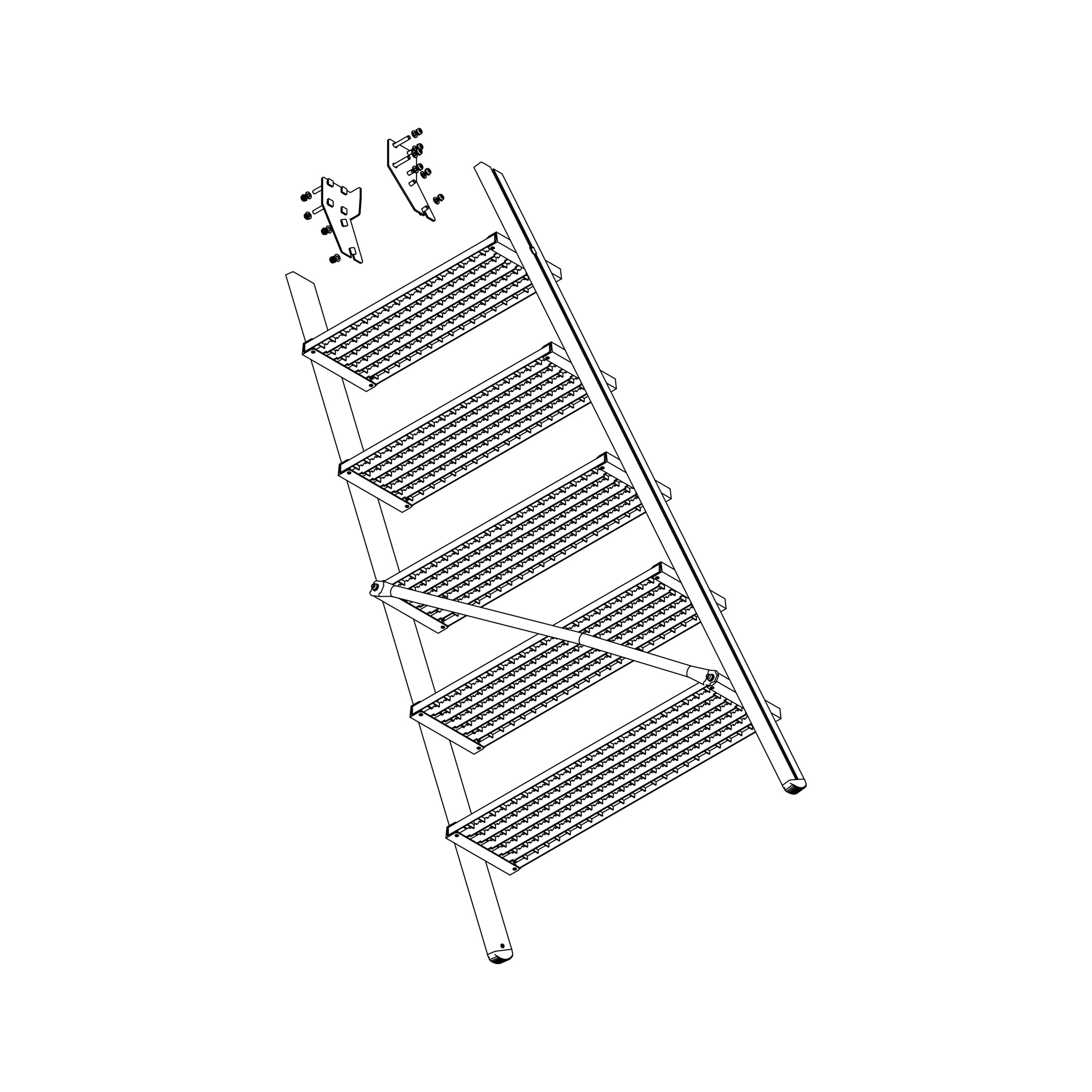 MUNK | Aufstieg Podesttreppe 6 Stufen inkl. Montagesatz – Bild 2