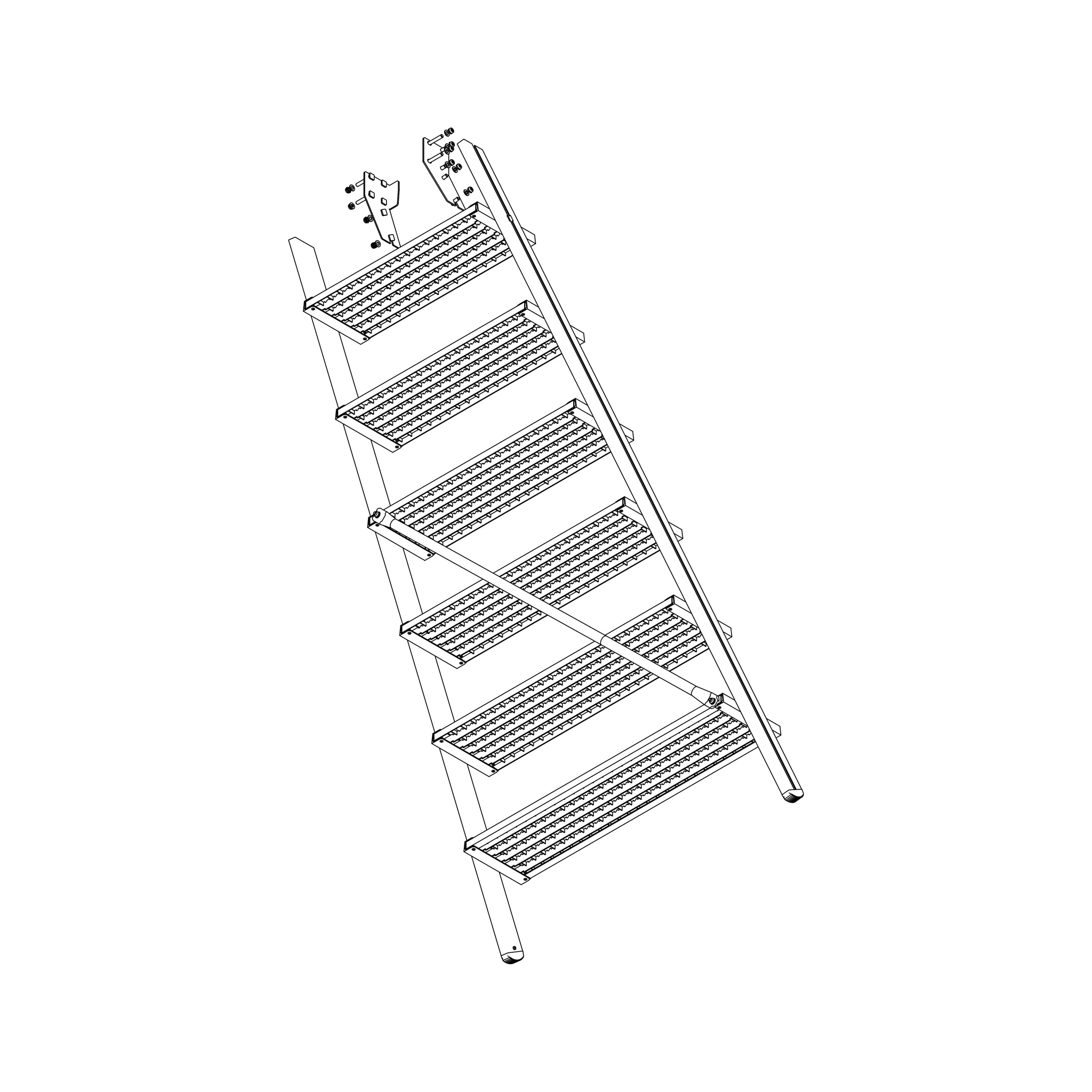 MUNK | Aufstieg Podesttreppe 7 Stufen inkl. Montagesatz – Bild 2