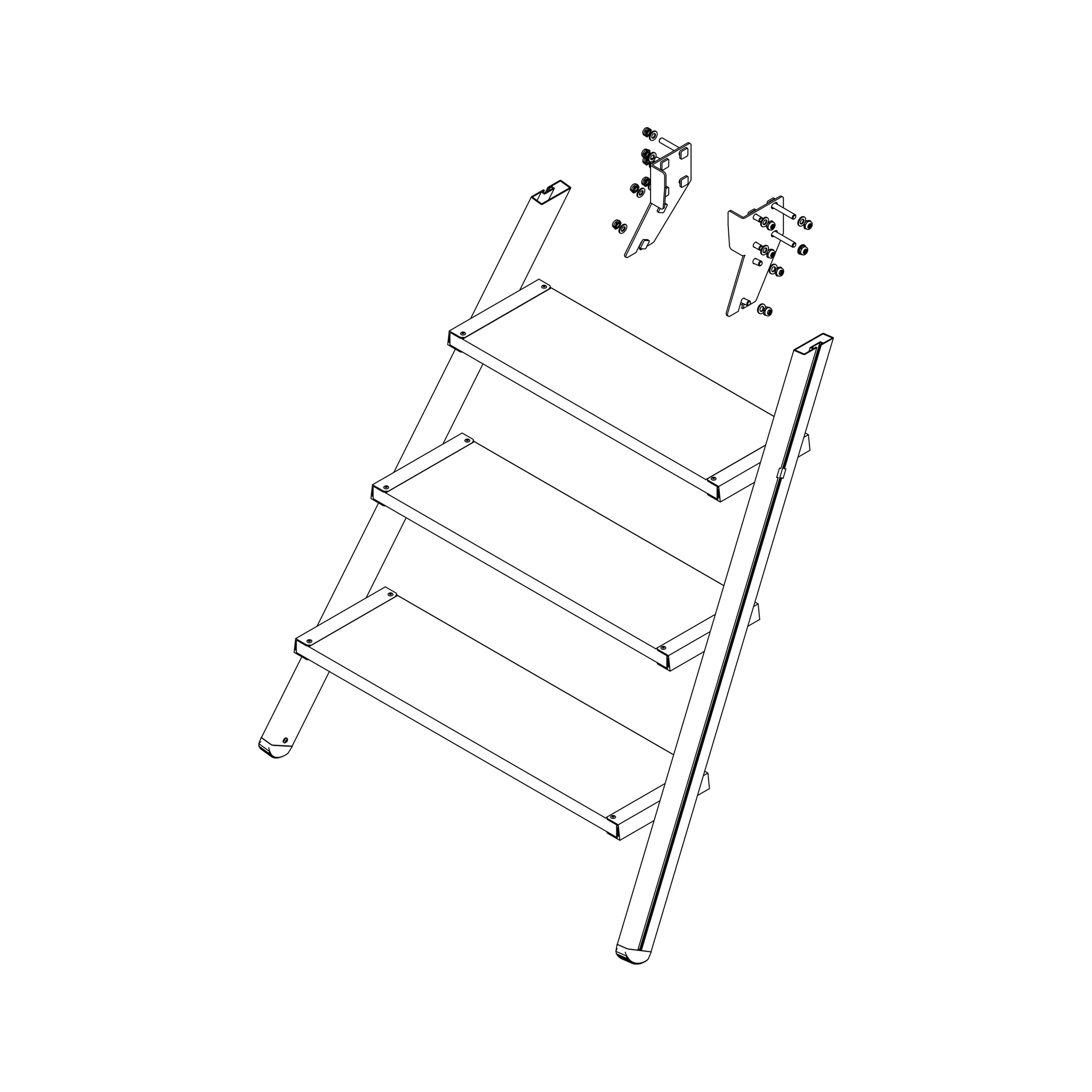 MUNK | Aufstieg Podesttreppe 4 Stufen inkl. Montagesatz