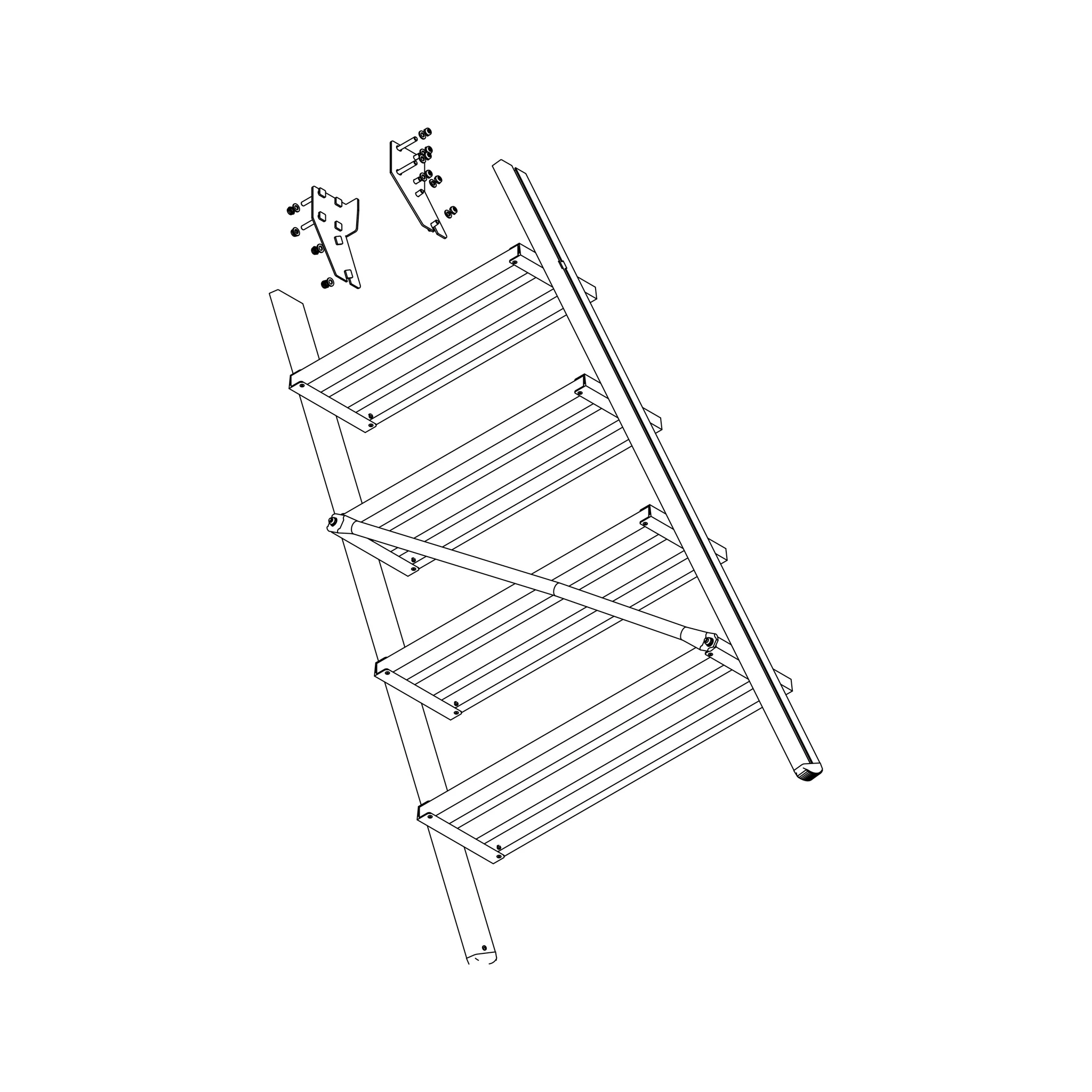 MUNK | Aufstieg Podesttreppe 5 Stufen inkl. Montagesatz – Bild 2