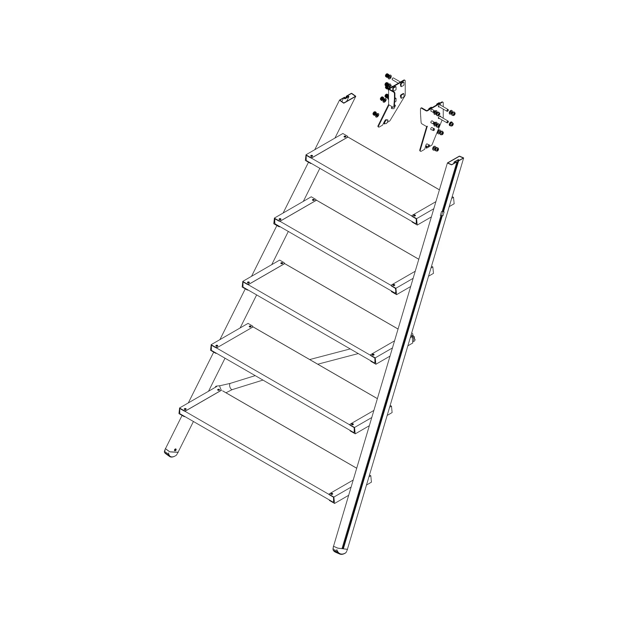 MUNK | Aufstieg Podesttreppe 6 Stufen inkl. Montagesatz
