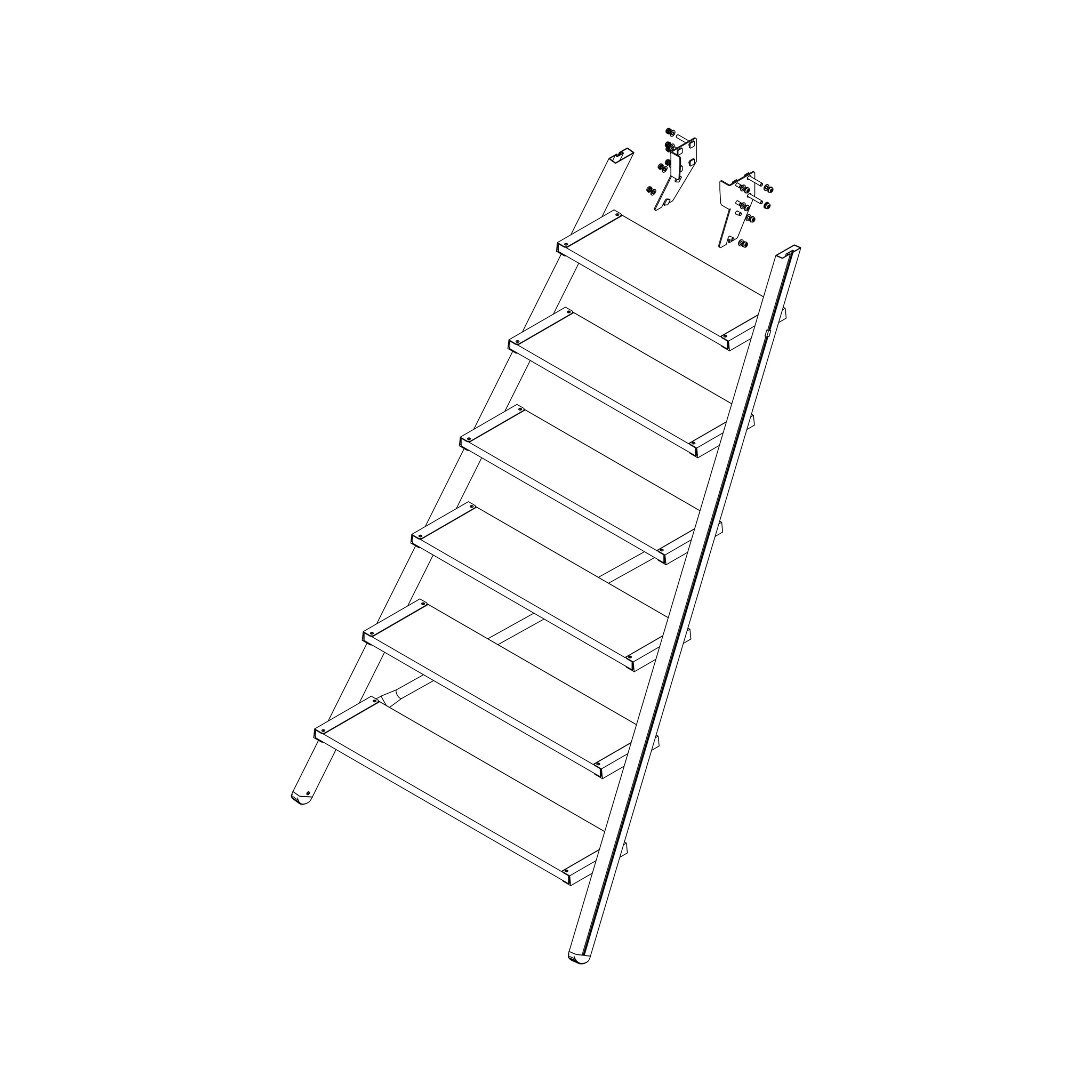 MUNK | Aufstieg Podesttreppe 7 Stufen inkl. Montagesatz