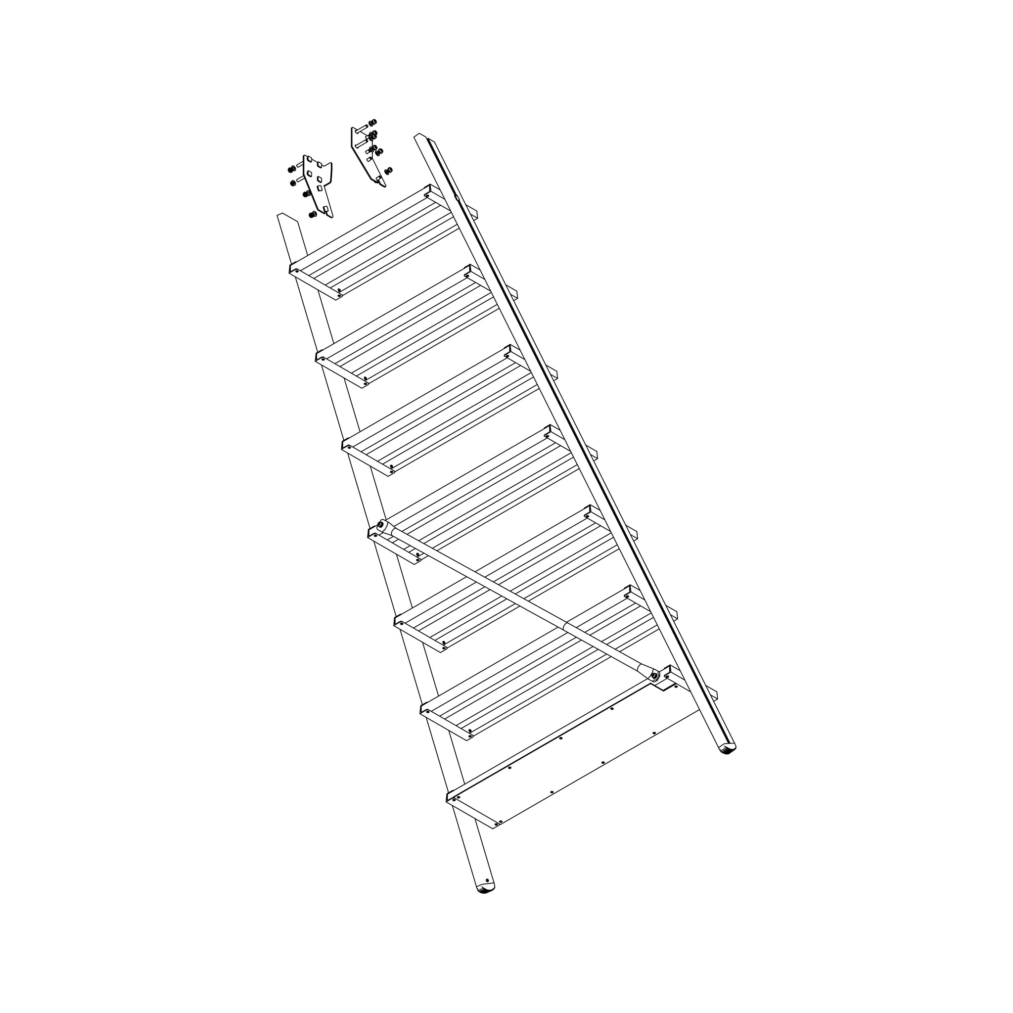 MUNK | Aufstieg Podesttreppe 8 Stufen inkl. Montagesatz – Bild 2