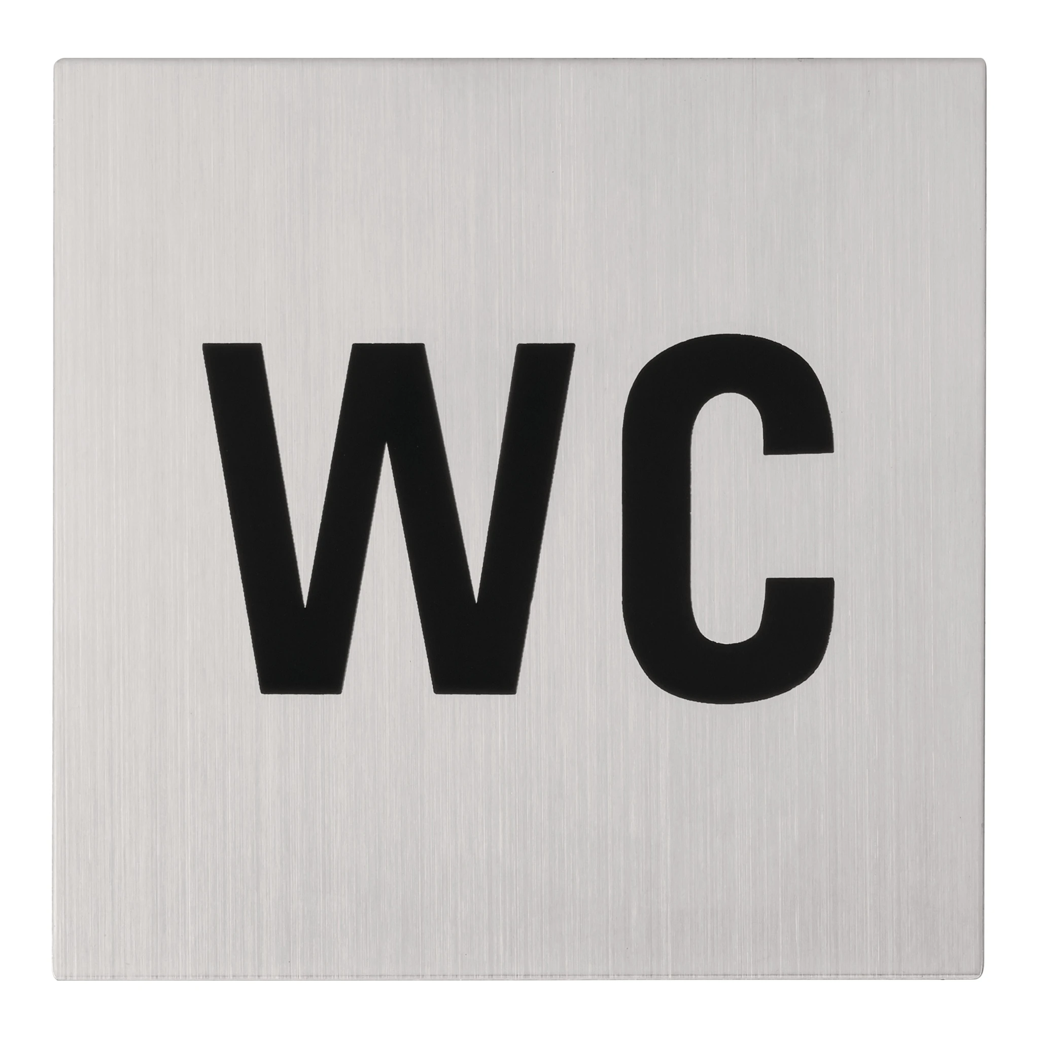 TECWERK | Hinweiszeichen | Edelstahl Farb-Nr. 60 | Breite 126 mm Höhe 126 mm
