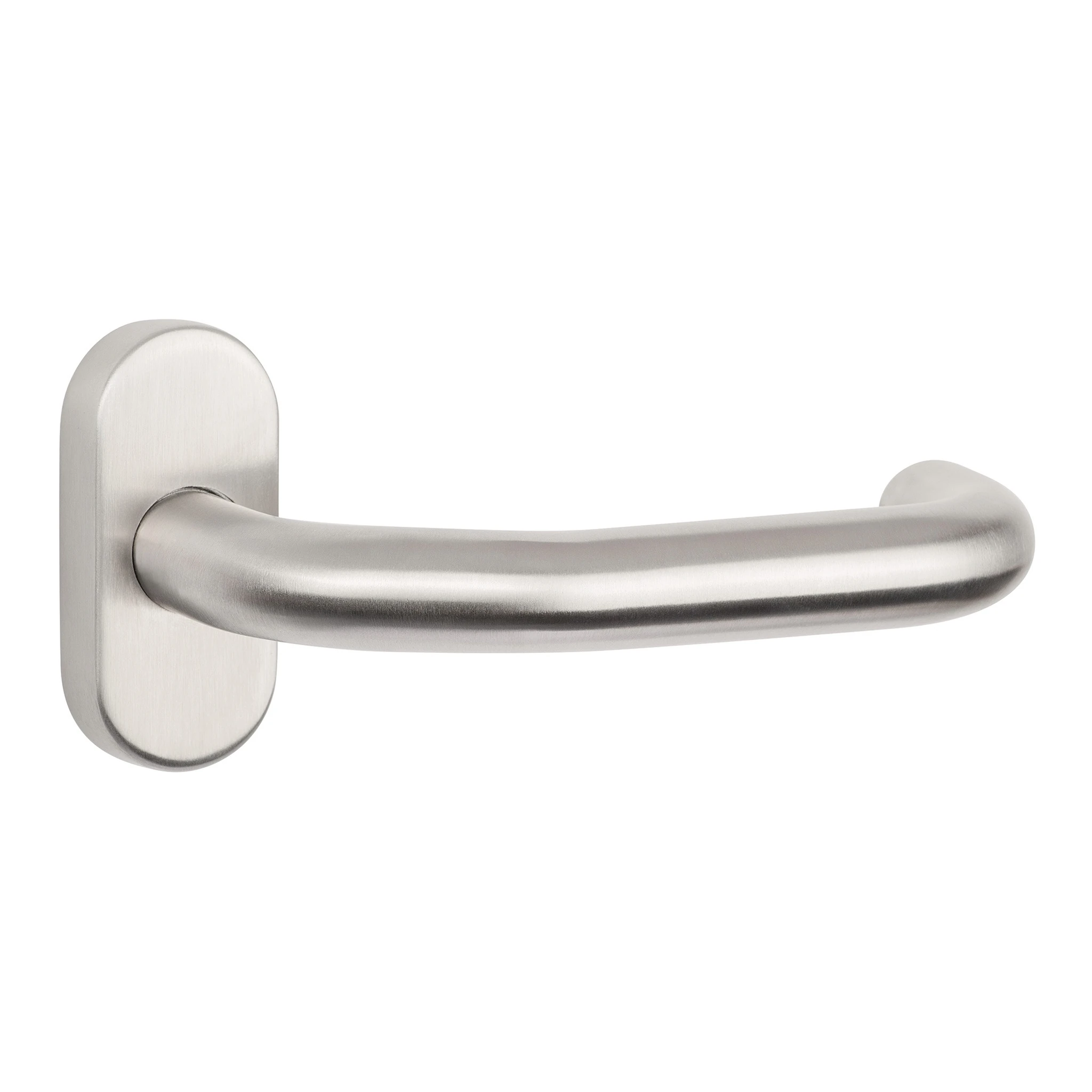 TECWERK | Profiltürdrückerlochteil | Edelstahl 60 | U-Form 8 mm
