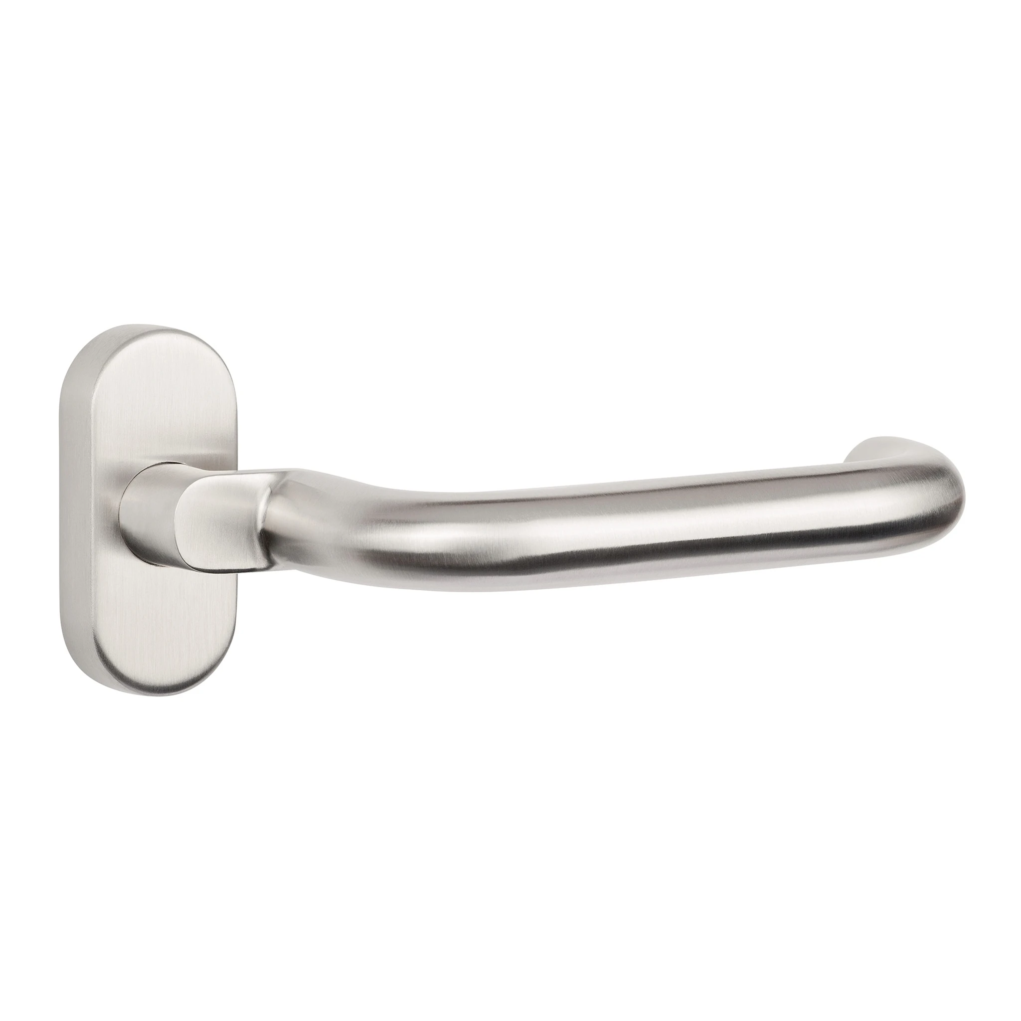 TECWERK | Profiltürdrückerlochteil | Edelstahl 60 | U-Form 8 mm