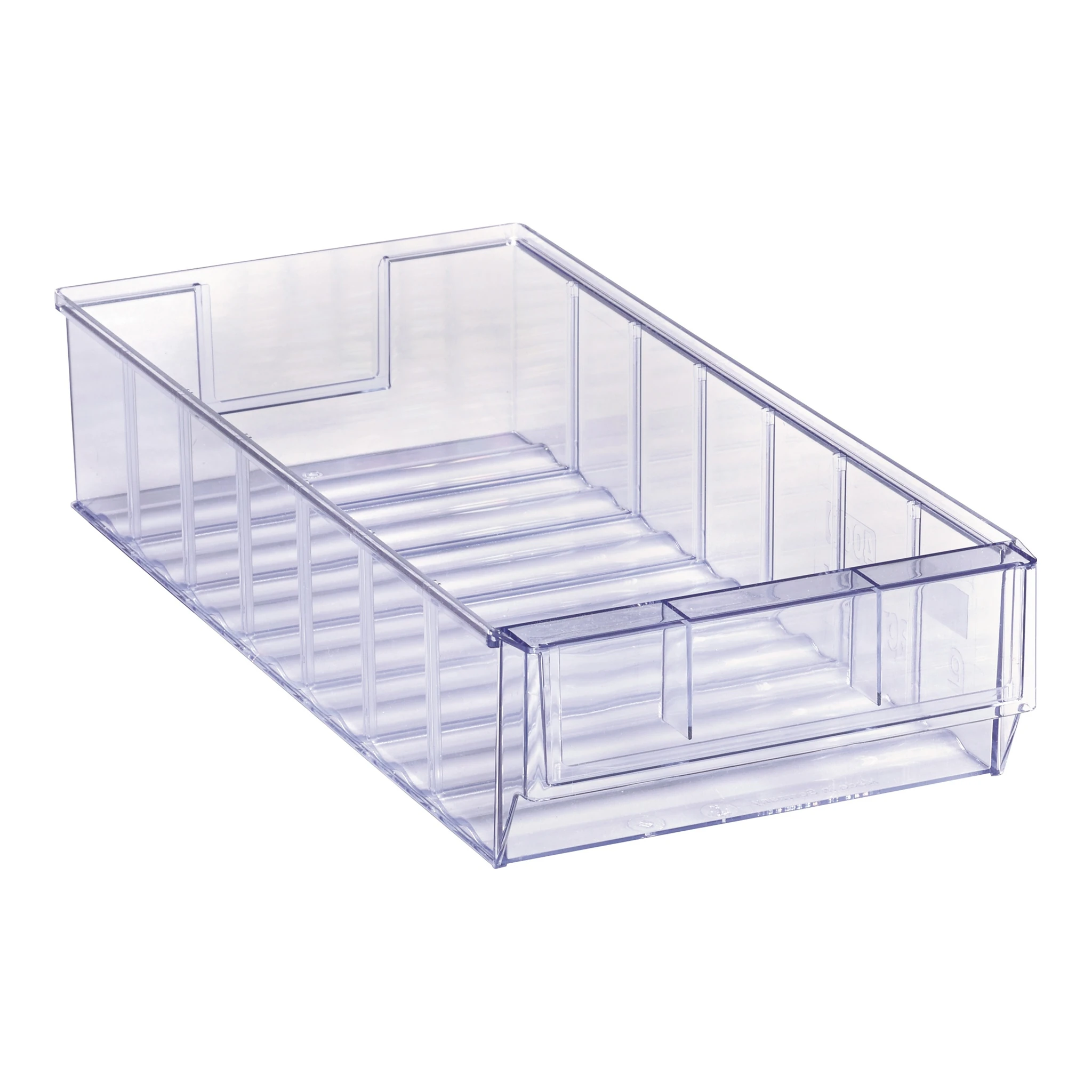 TECWERK | Regalkasten | L400xB183xH81mm | transparent SAN