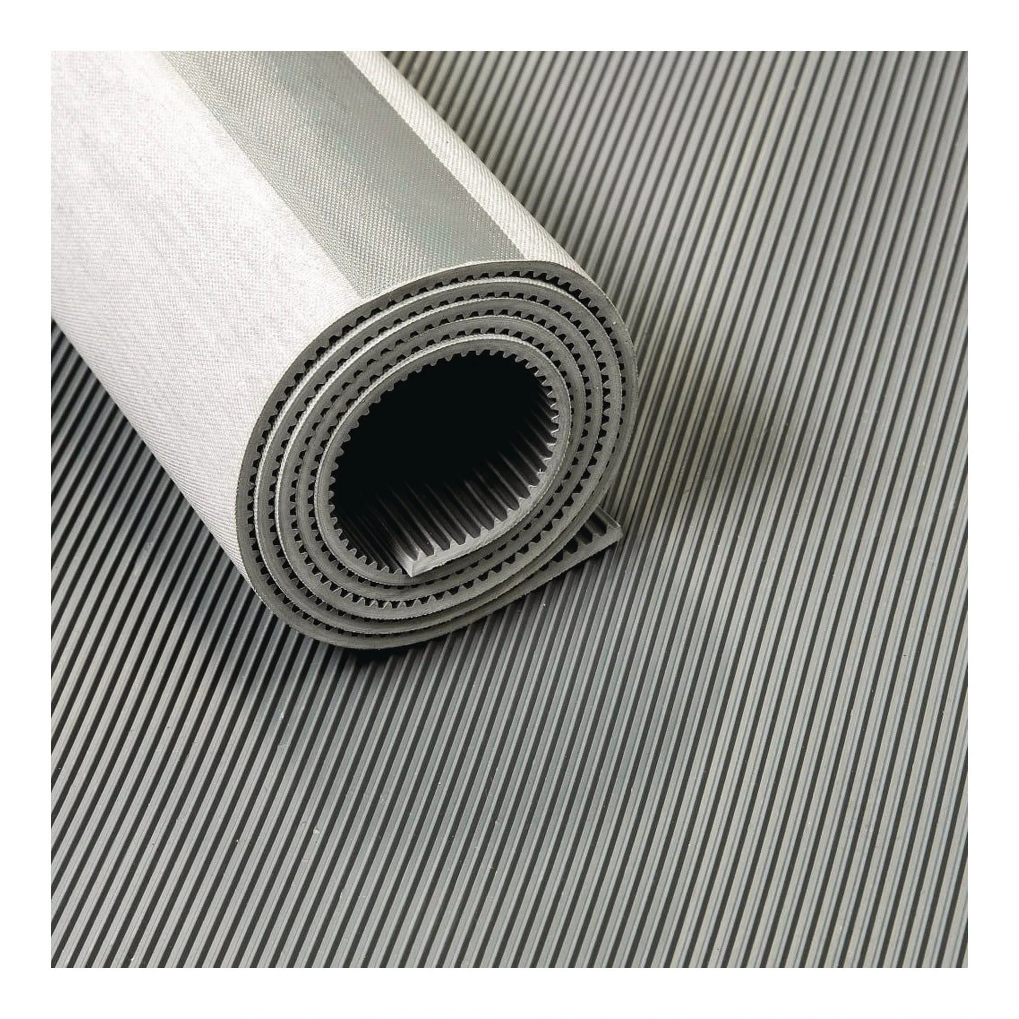 TECWERK | Gummiisoliermatte | Breite 1,0 m Länge 10 m Dicke 4,5 mm | grau EPDM