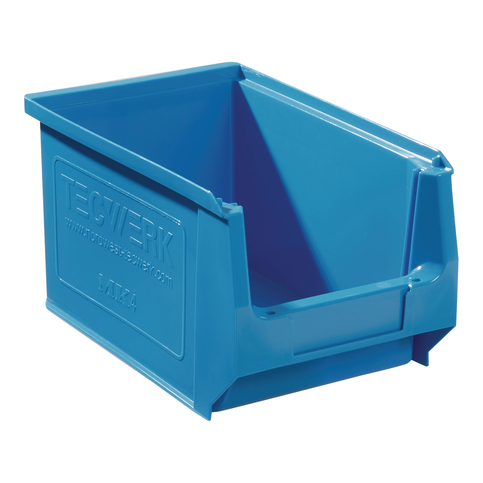 TECWERK | Sichtlagerkasten | L230/200xB150xH130mm | PE blau