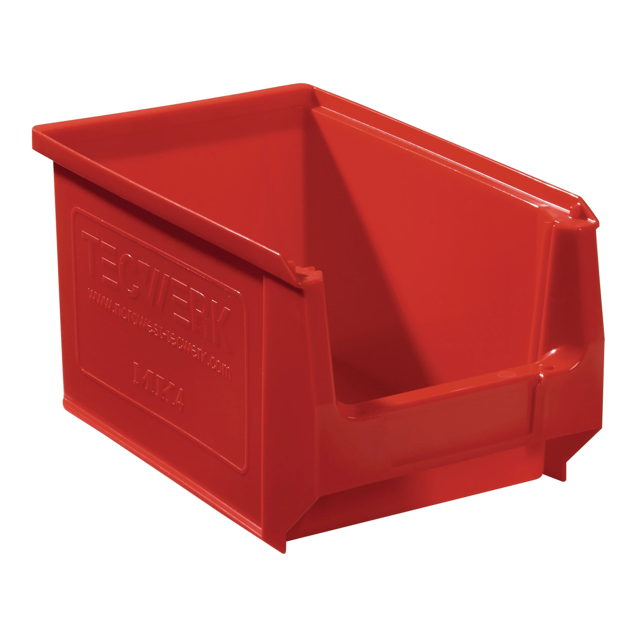 TECWERK | Sichtlagerkasten | L230/200xB150xH130mm | PE rot