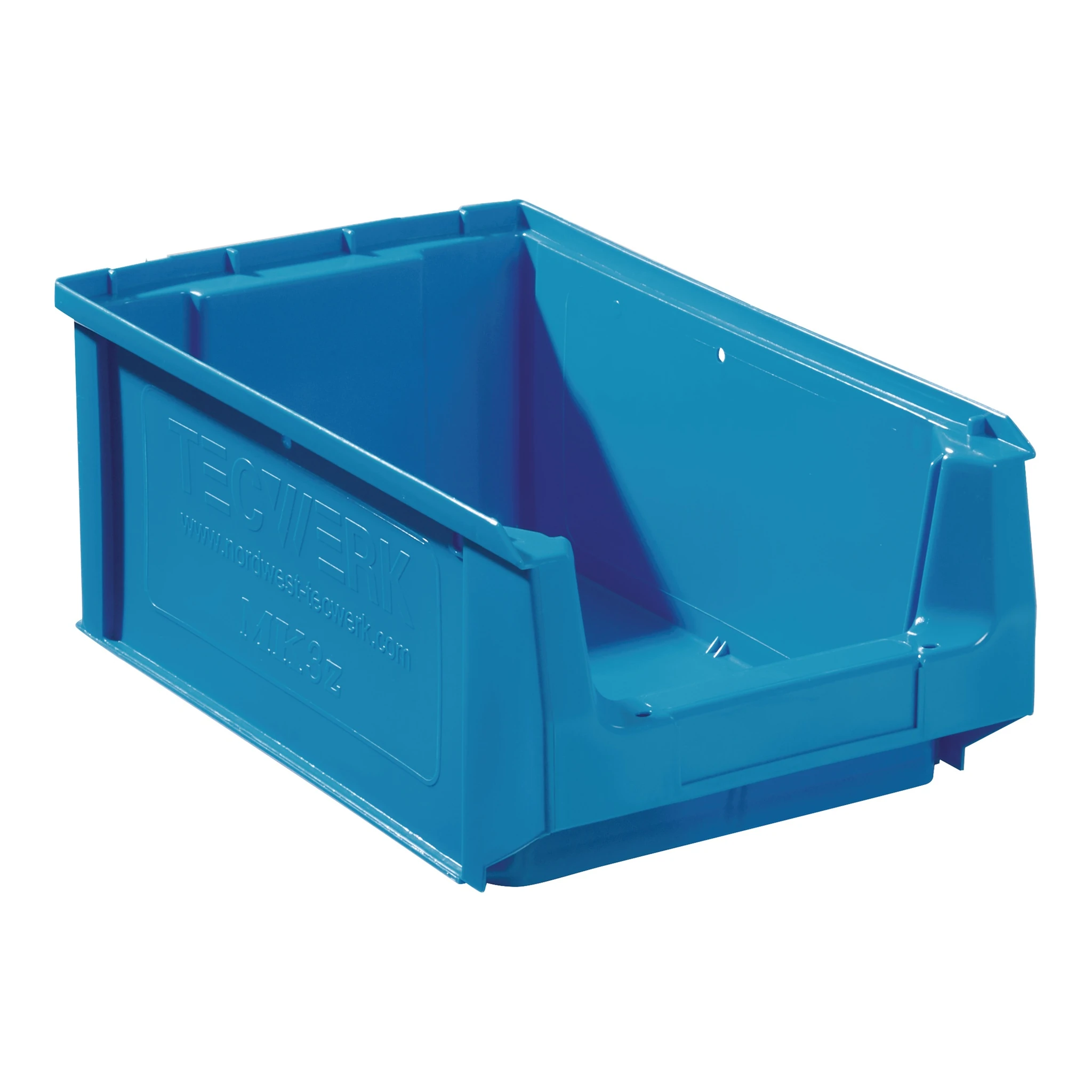 TECWERK | Sichtlagerkasten | L350/300xB210xH140mm | PE blau