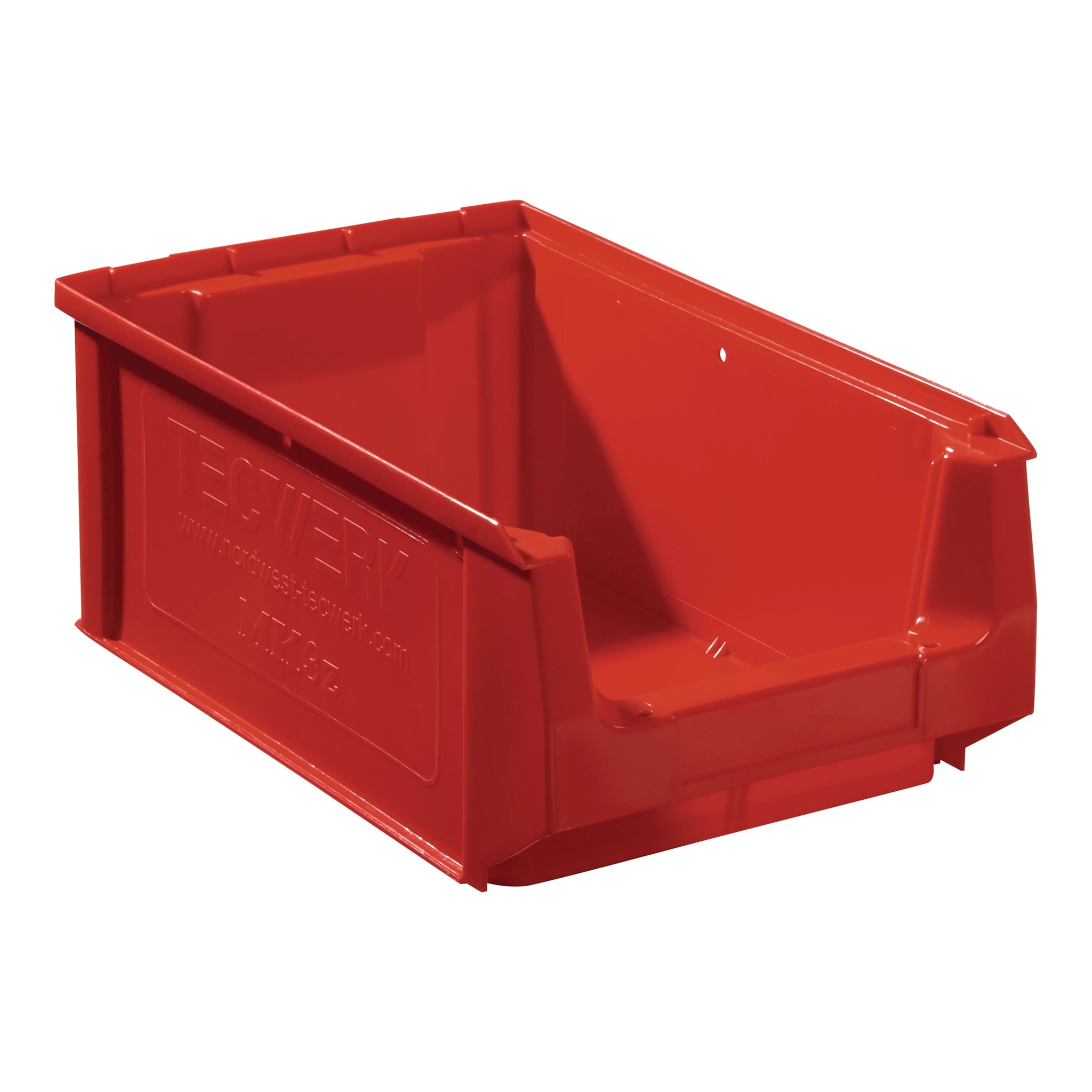 TECWERK | Sichtlagerkasten | L350/300xB210xH140mm | PE rot