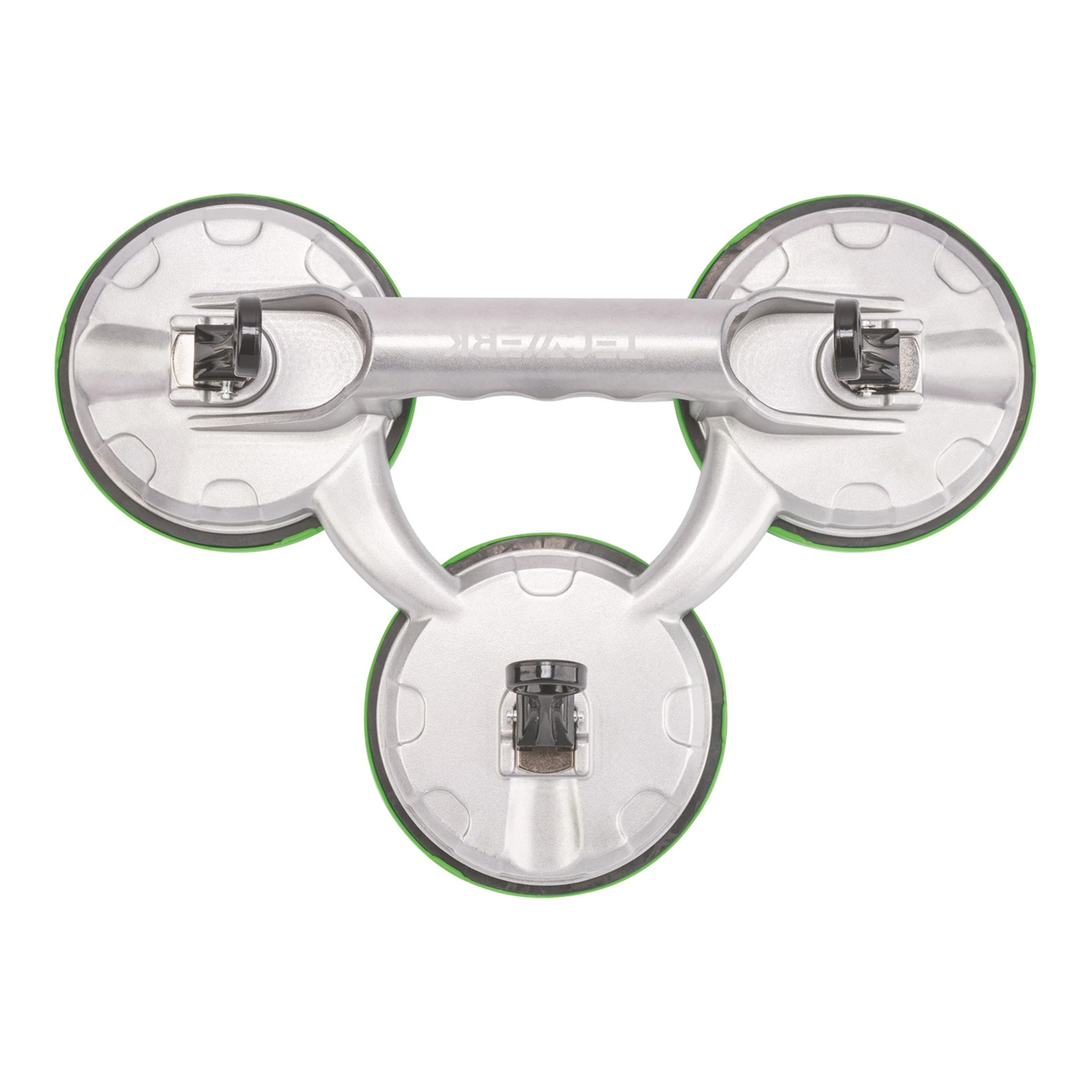 TECWERK | Saugheber | Tragfähigkeit 100 kg Kopf-Ø 118 mm | 3 Köpfe Alu