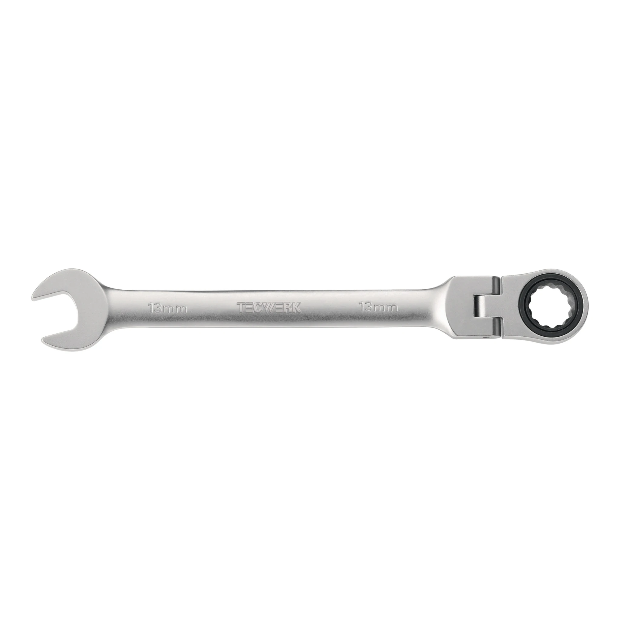 TECWERK | Maulringratschenschlüssel | Schlüsselweite 10 mm Länge 160 mm | Ringseite flexibel