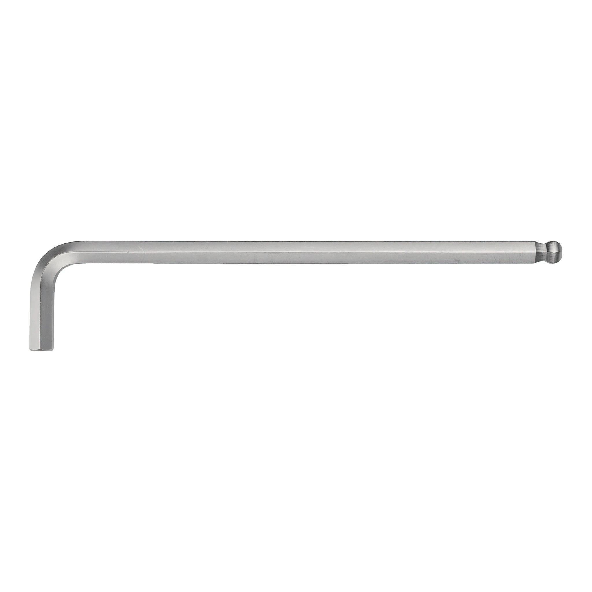 TECWERK | Sechskantwinkelschraubendreher | Schlüsselweite 4 mm | lang, Kugelkopf