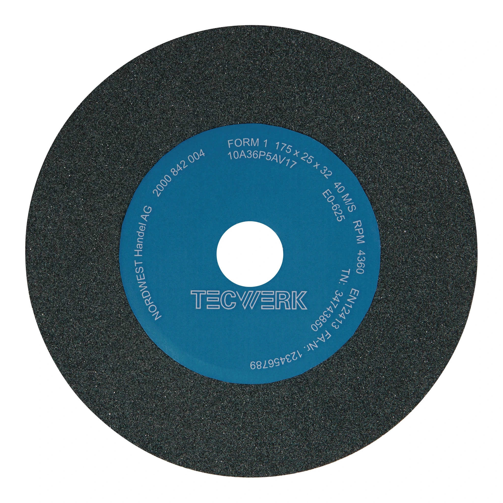 TECWERK | Schleifbockscheibe | Ø175xB25x32mm 36 | Form A