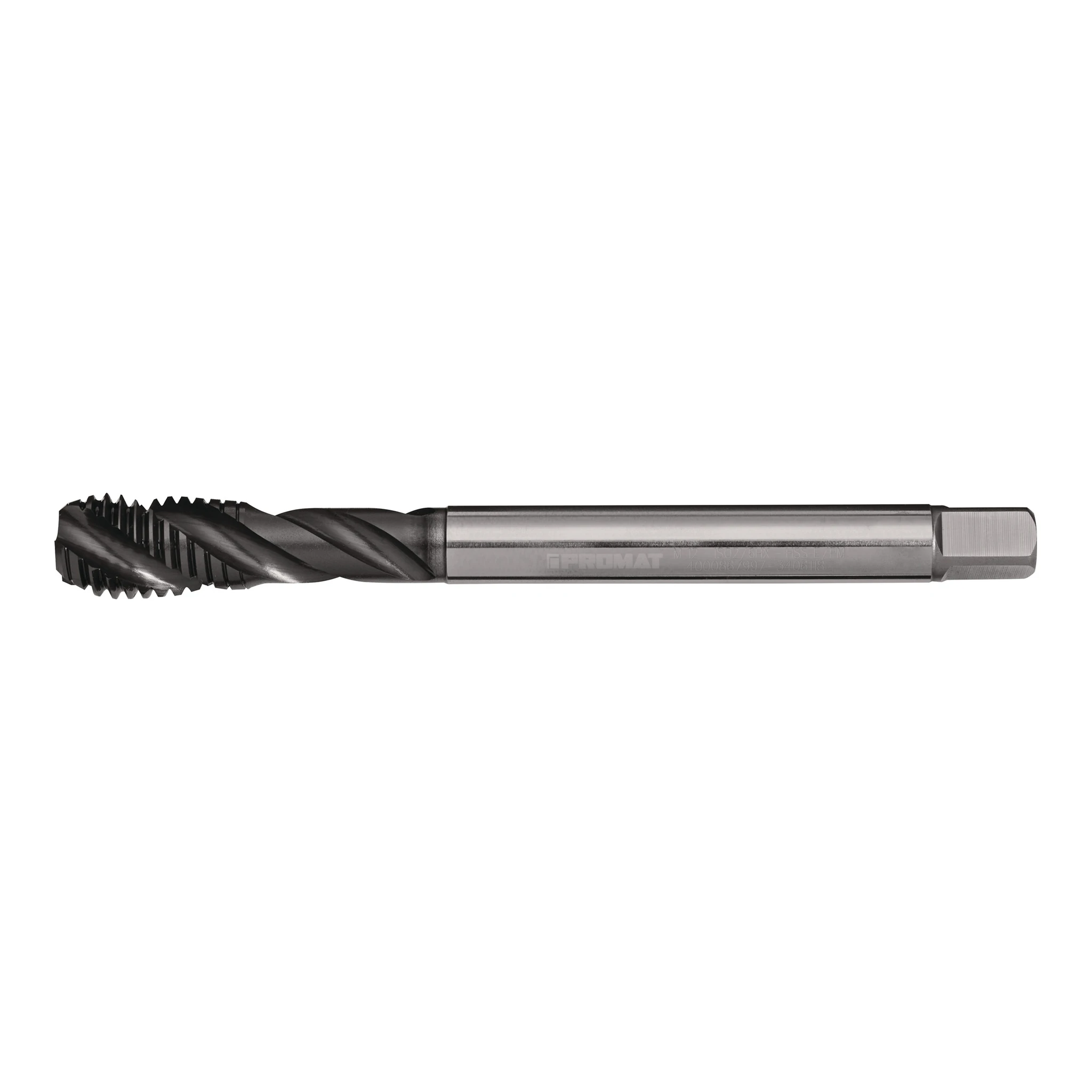 TECWERK | Maschinengewindebohrer | M12x1,75 mm | HSS-Co PM HARDLUBE DIN 376 2xD