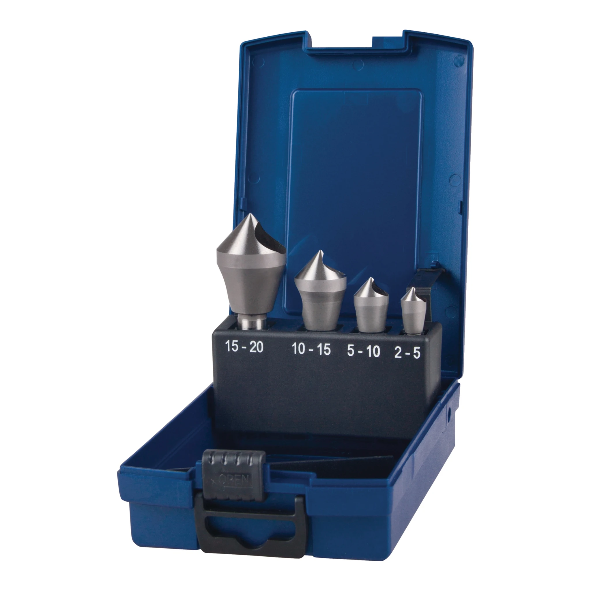 TECWERK | Querlochsenker-Satz | 2-5/5-10/10-15/15-20 mm | HSS-Co