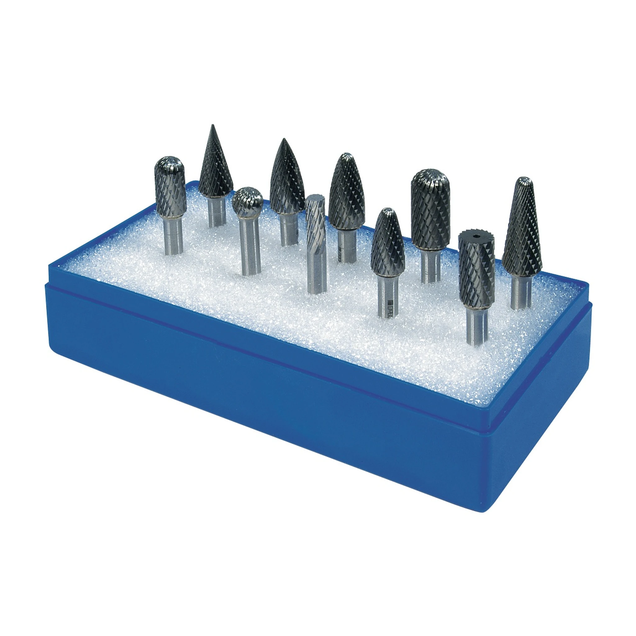 TECWERK | Frässtifte-Satz | Schaft-Ø 6 mm 10-teilig | Hartmetall Kreuz
