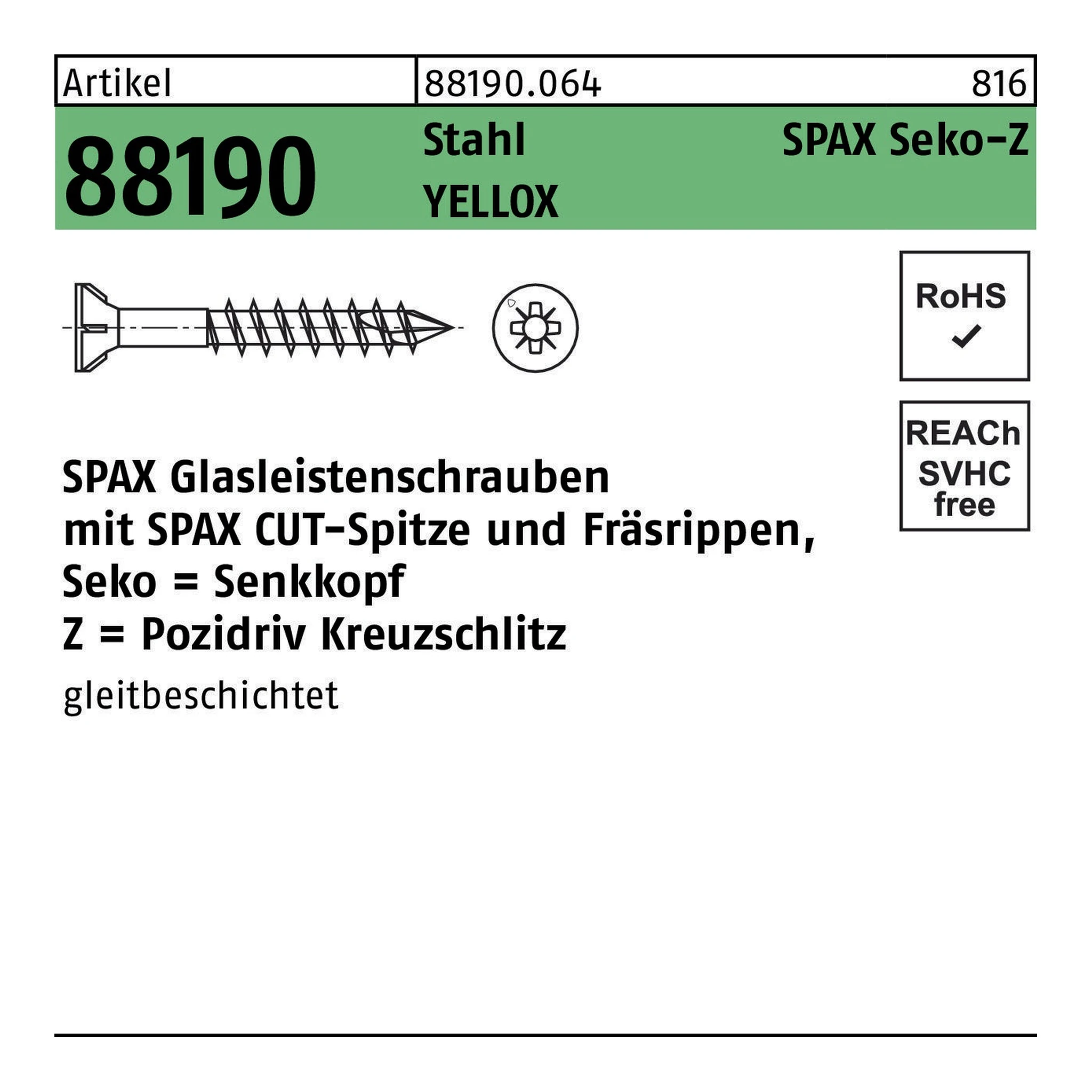 SPAX | Senkkopfschraube | 3,5 x 40