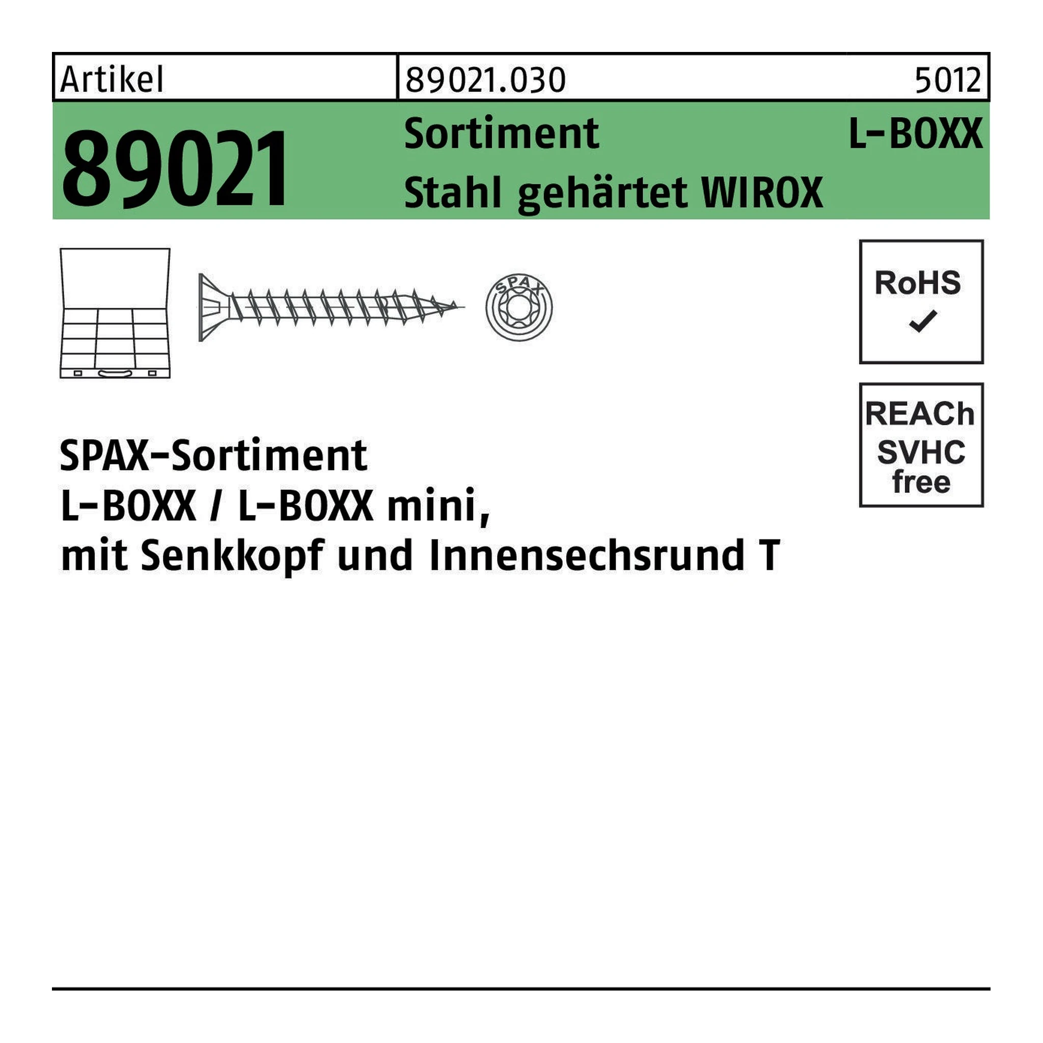SPAX | Schraubensortiment